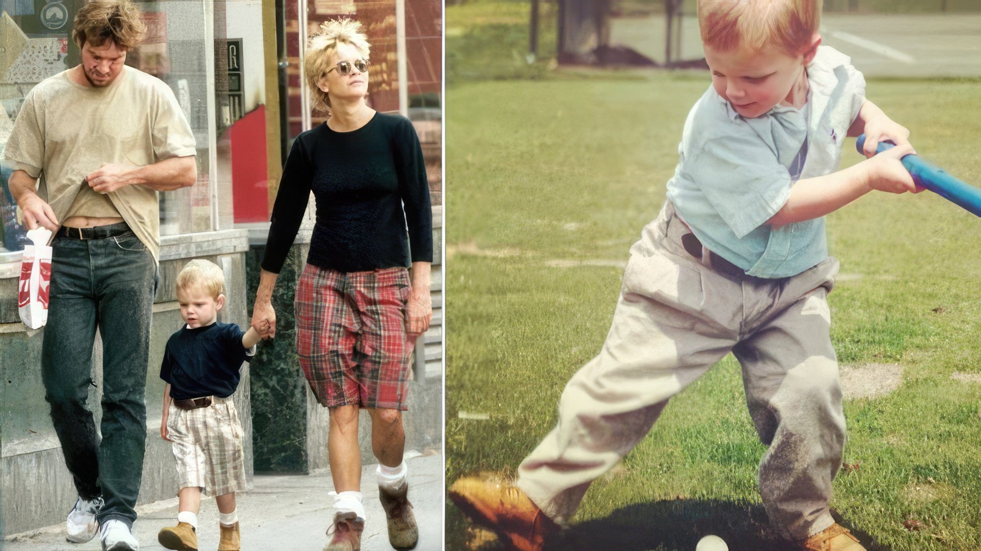 Jack Quaid with his parents