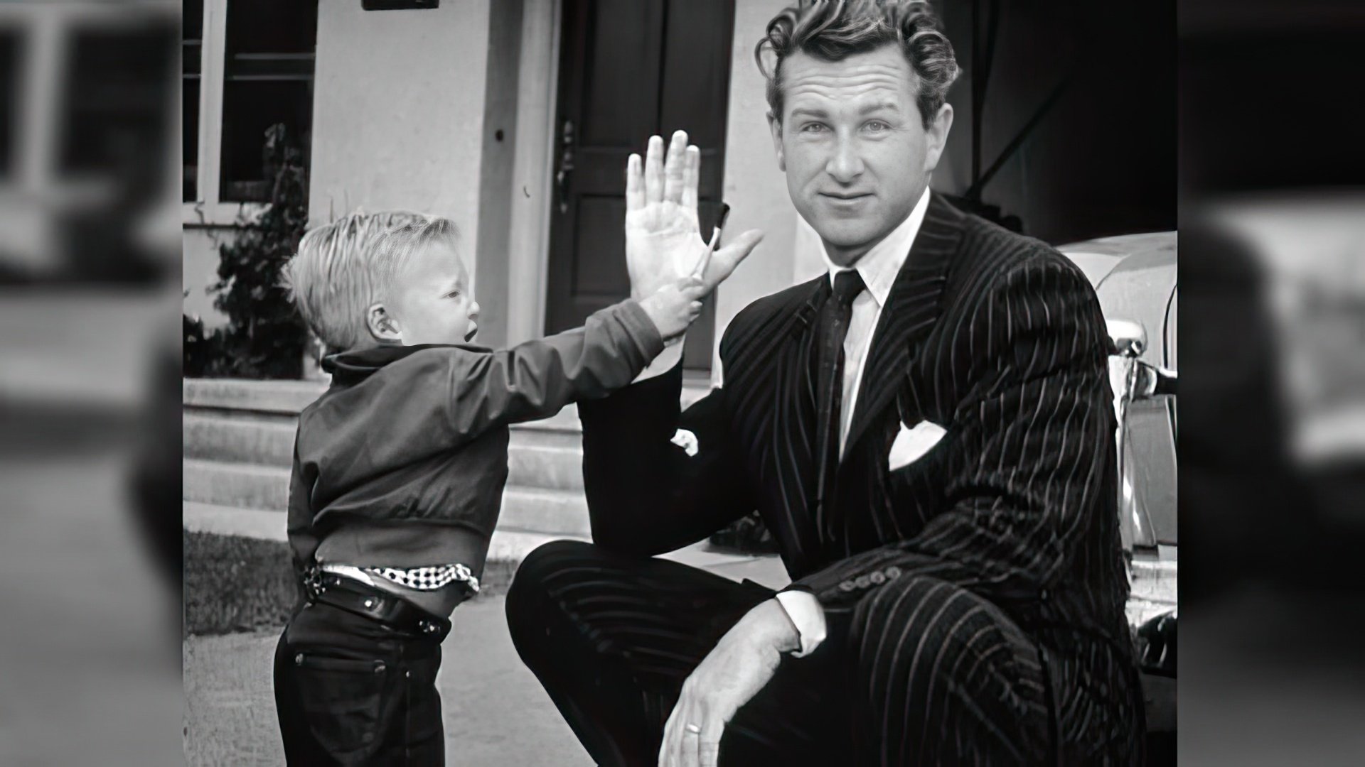 Jeff Bridges as a kid with his father