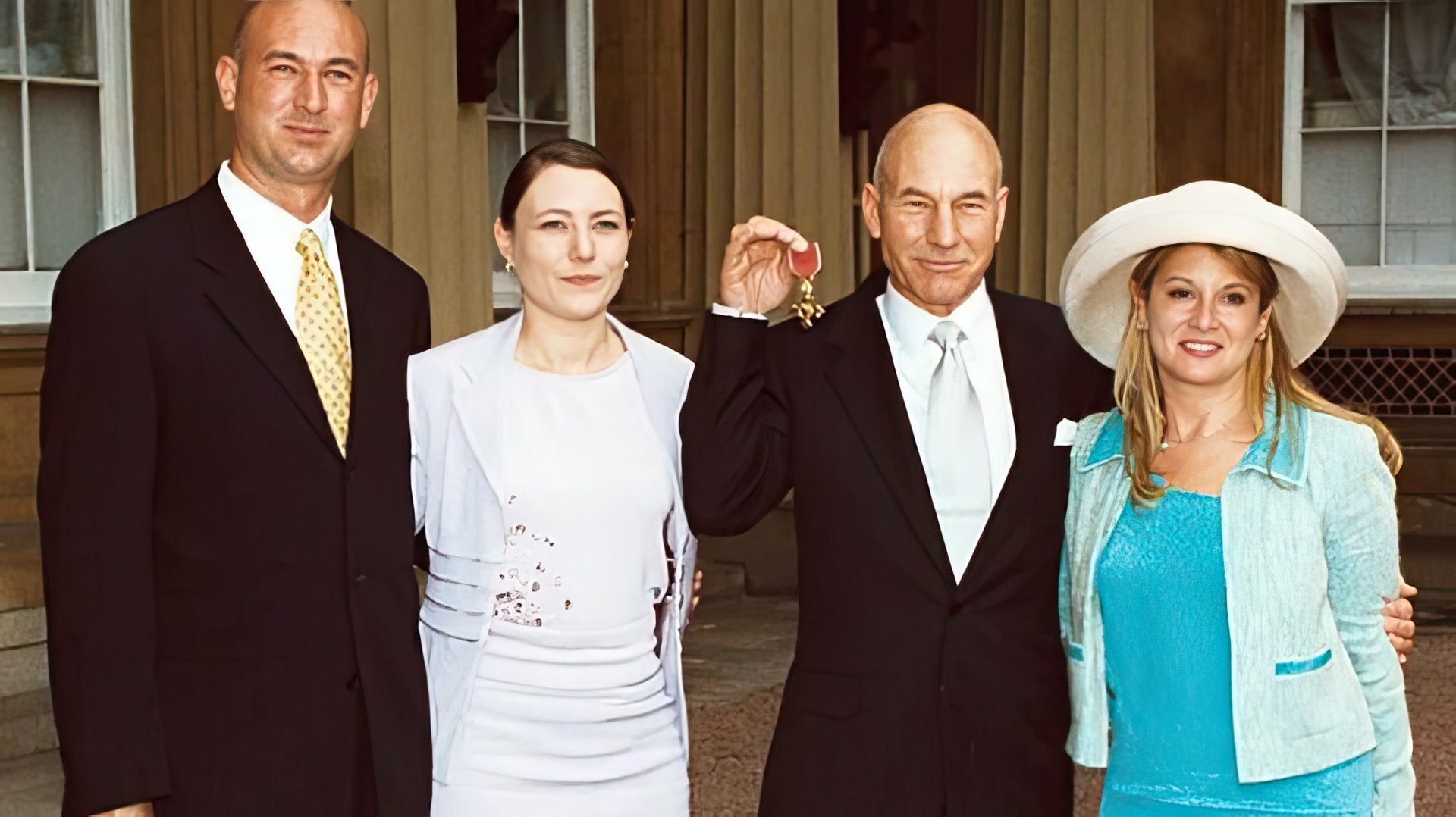 Patrick Stewart, his first wife Sheila Falconer, and their children