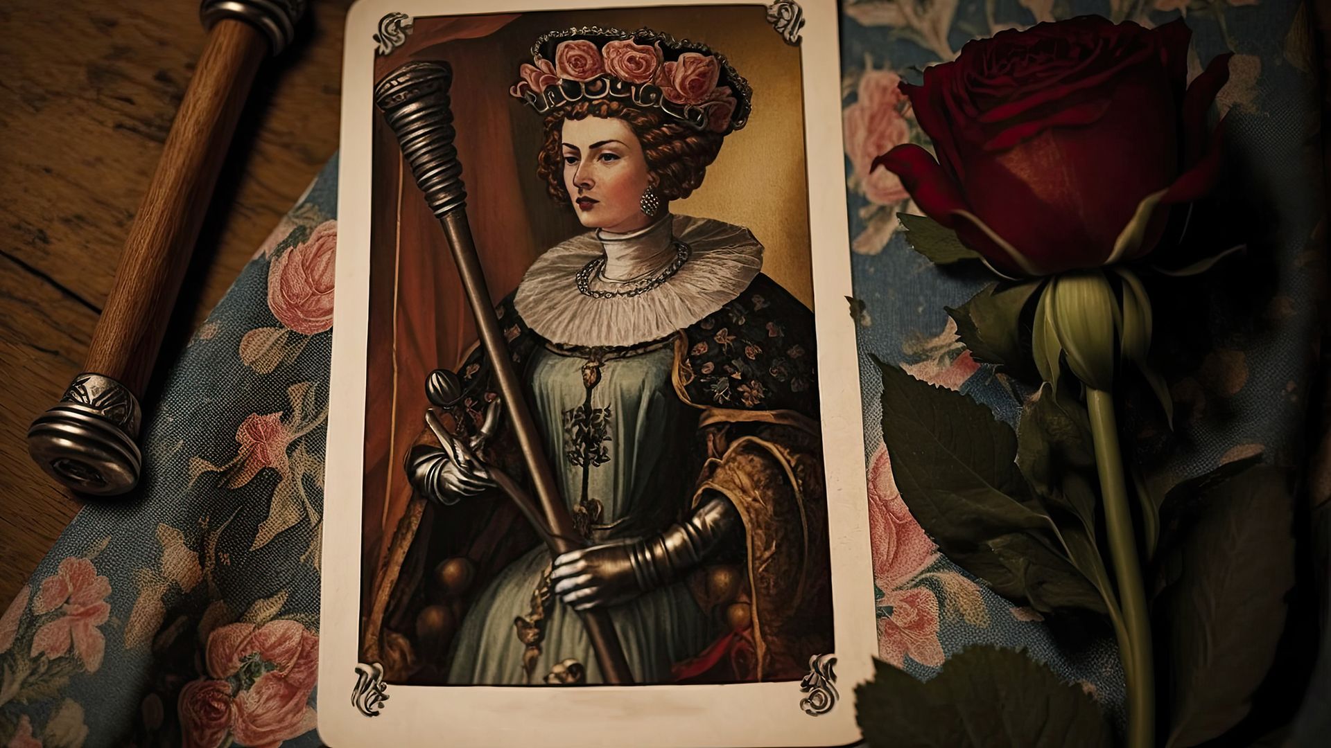 The appearance of the Queen of Wands means that everything is going smoothly