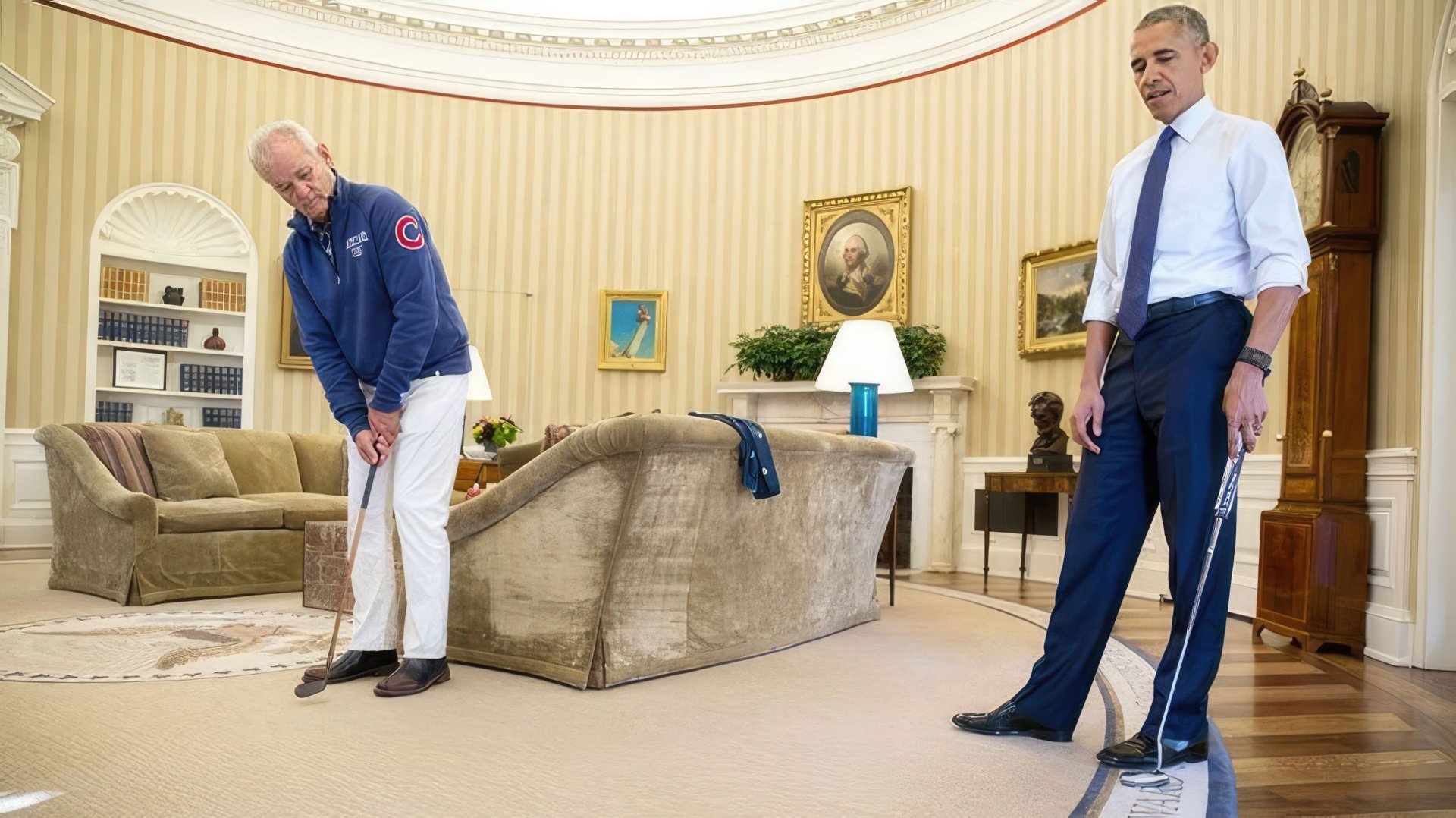 Bill Murray Visiting Barack Obama
