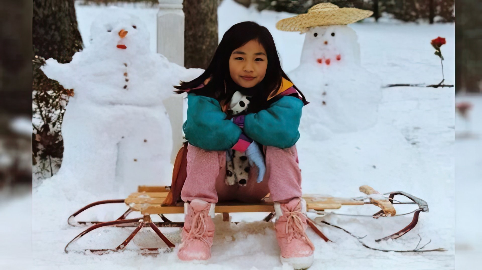 Childhood pictures of Constance Wu
