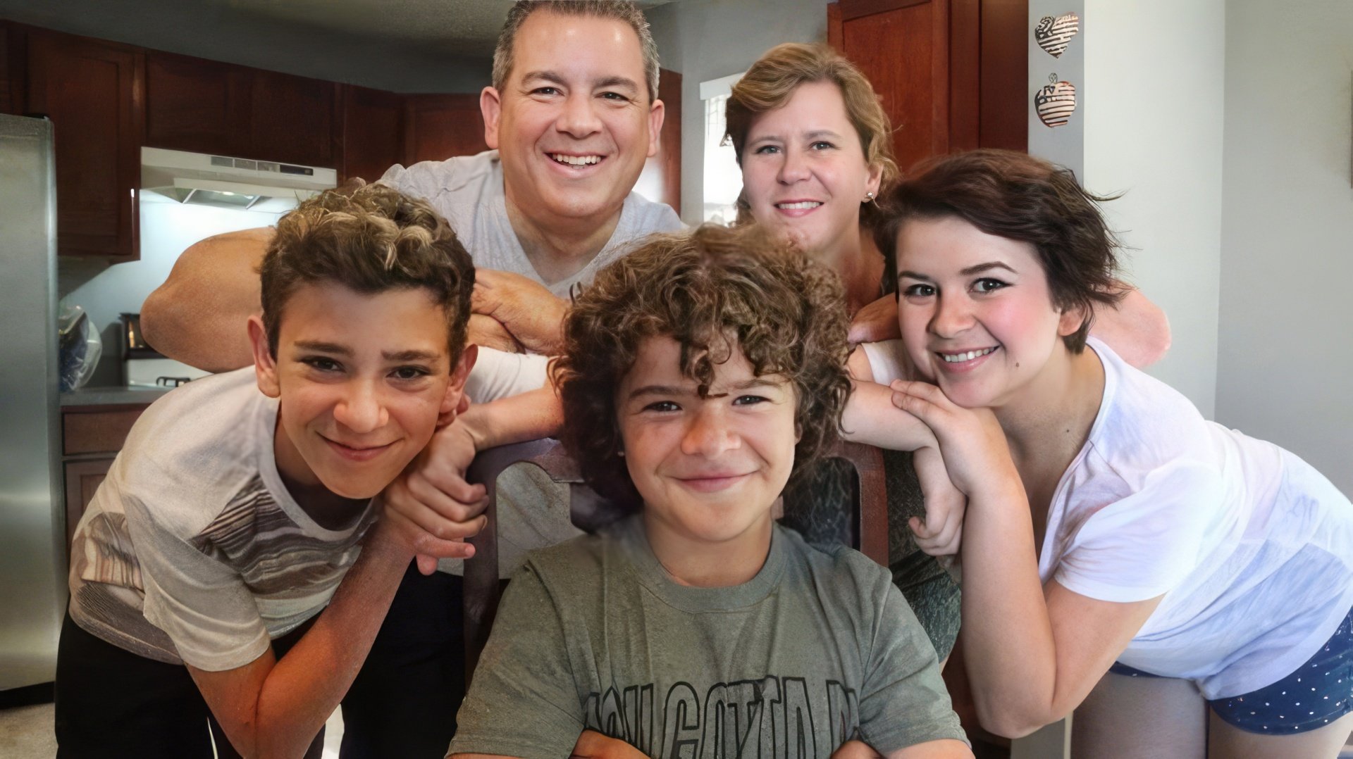 Gaten and his family