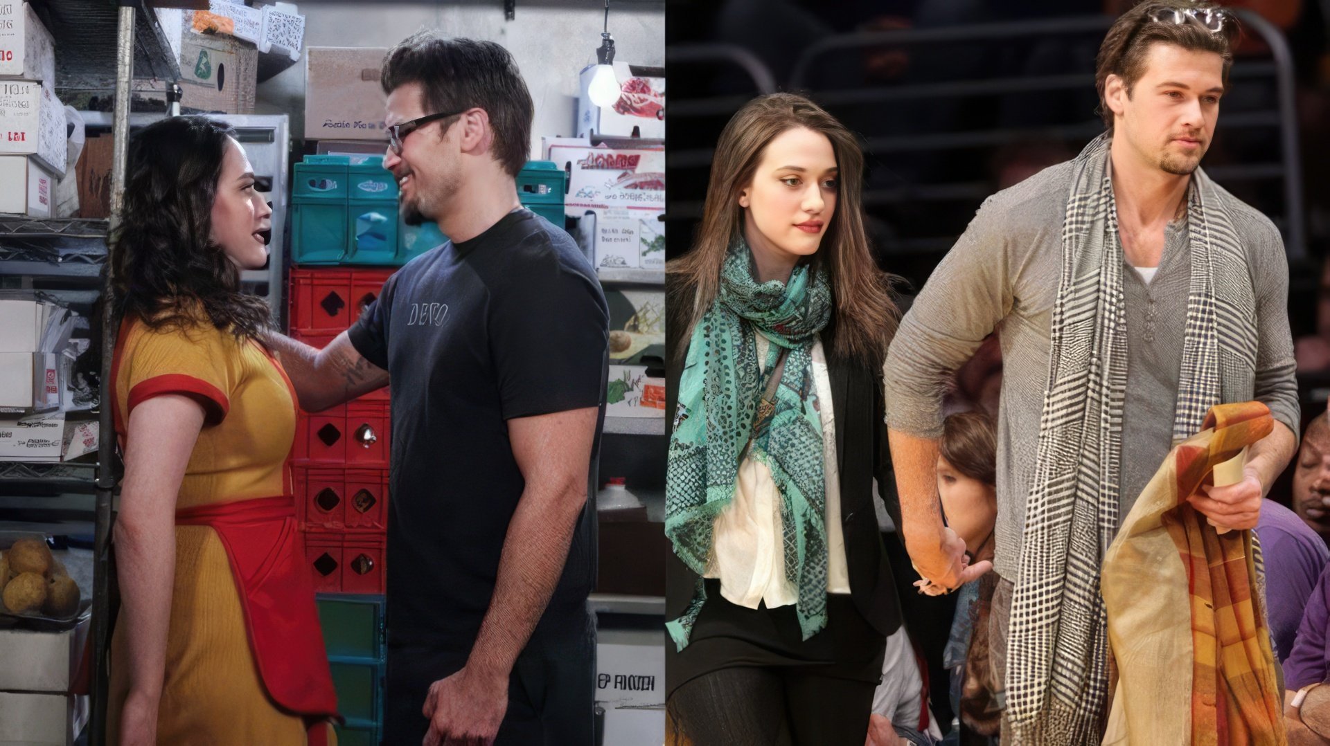 Kat Dennings and Nick Zano