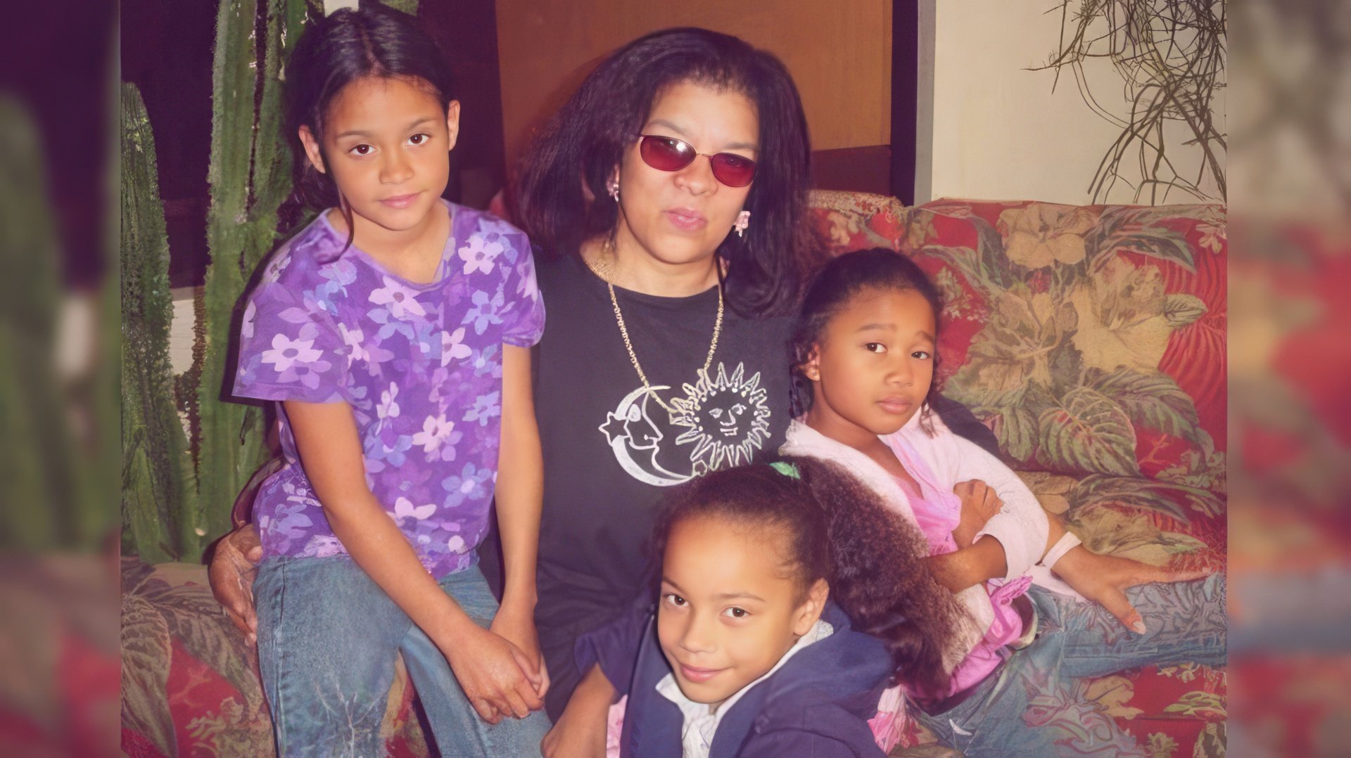 Kehlani with her aunt and sisters