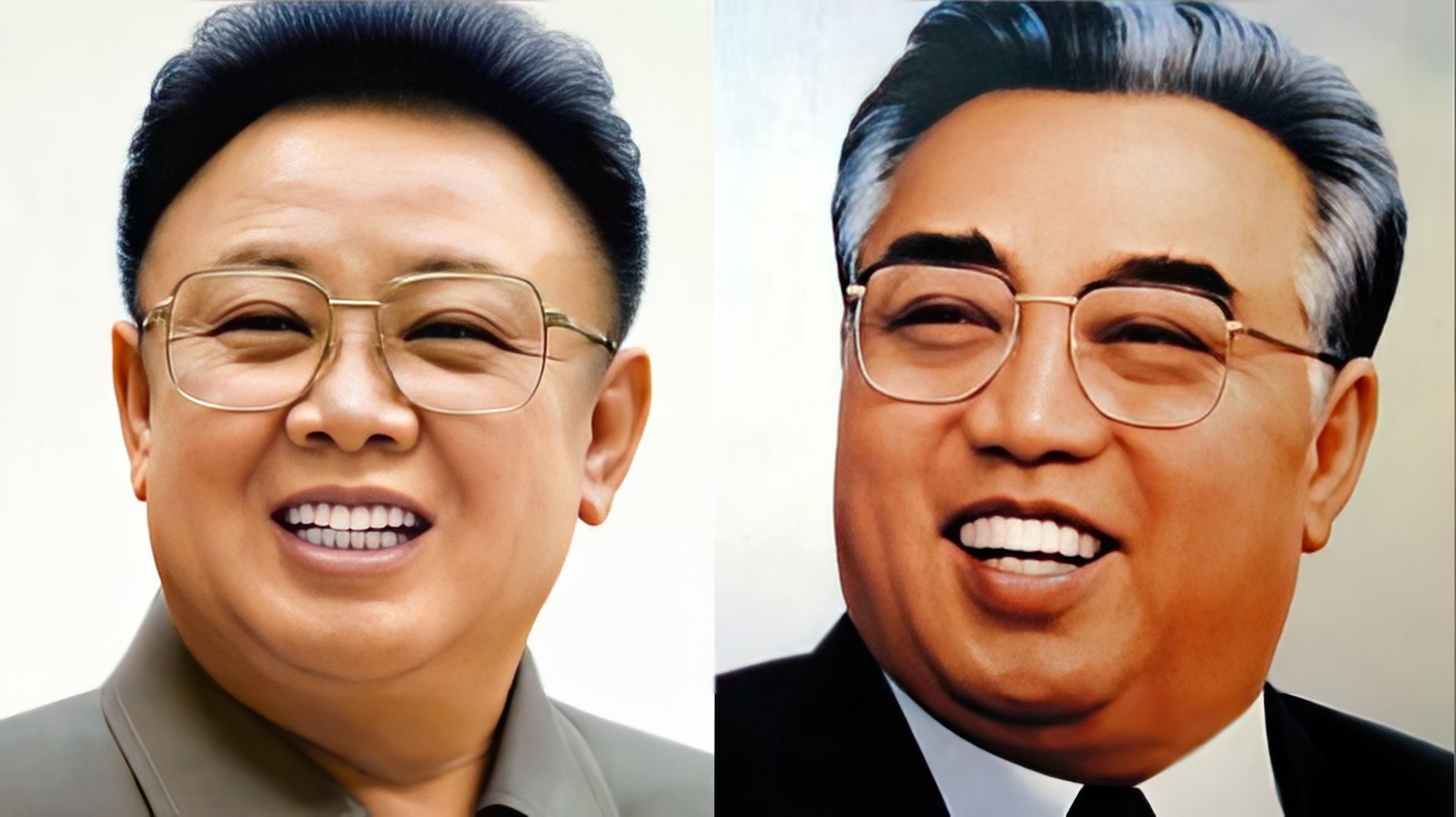 Kim Jong-il and Kim II-sung – the father and grandfather of Kim Jong-un