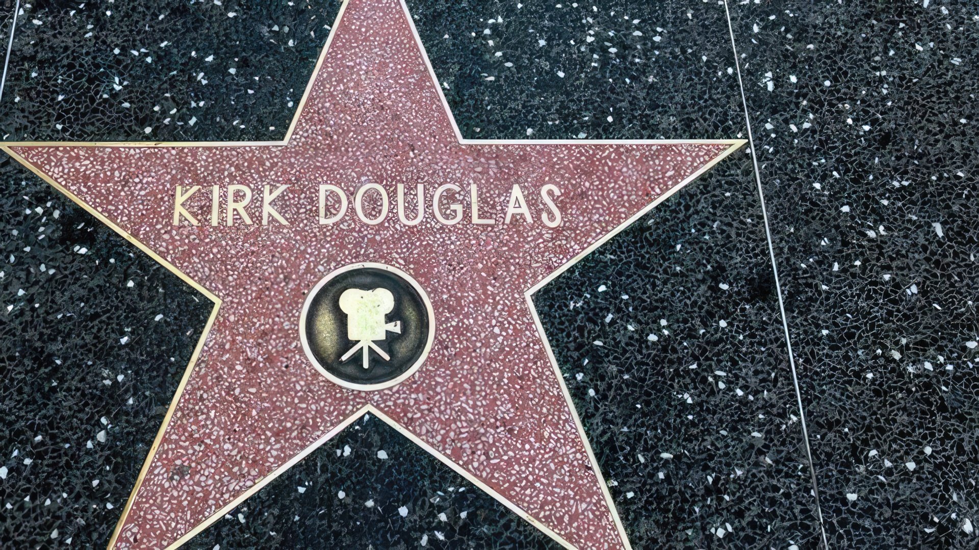 Kirk Douglas' star on the Hollywood Walk of Fame