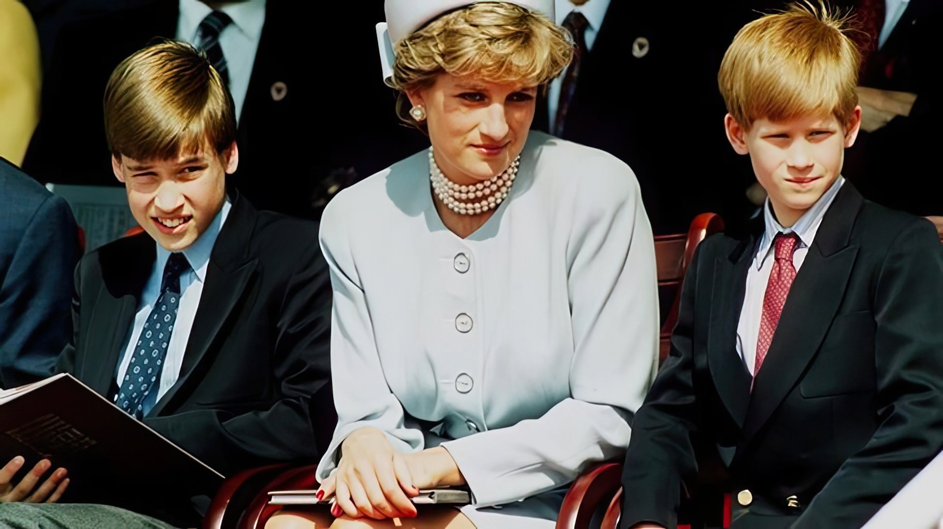 Lady Diana with William and Harry