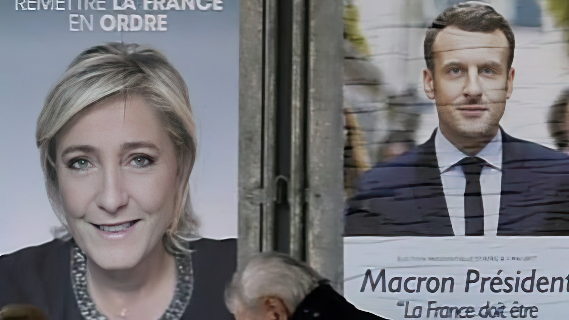 Macron and Le Pen were the main contenders after the first round of the presidential election