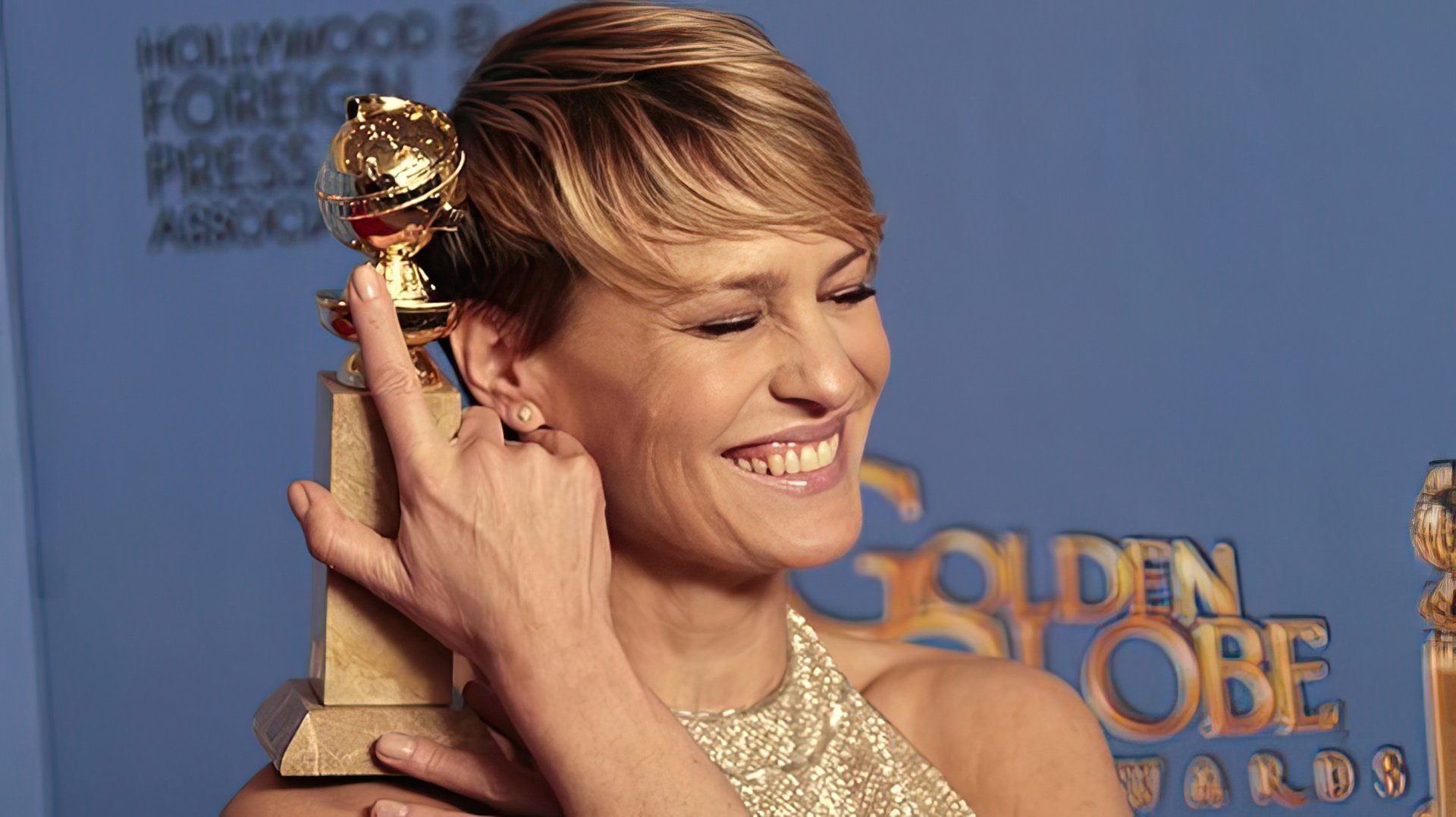 Robin Wright at The Golden Globe Awards