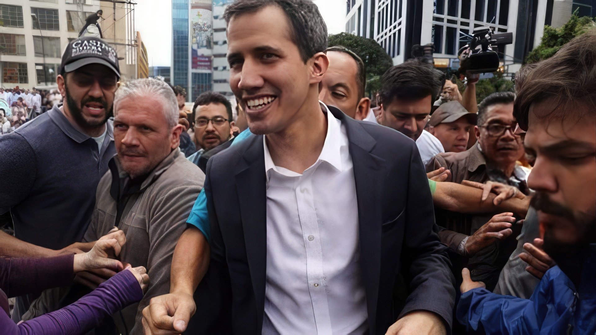The leader of the Venezuelan opposition – Juan Guaido