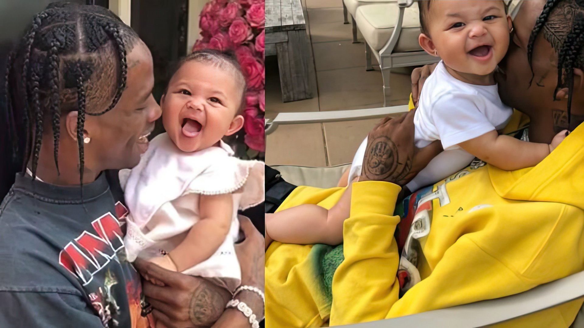 Travis Scott and his Little Daughter, Stormi