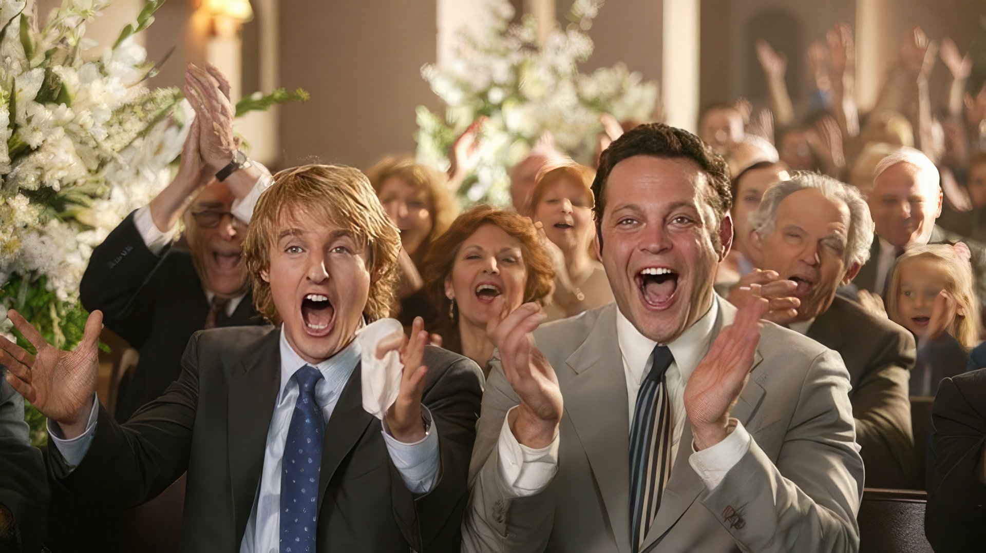 Vince Vaughn in the movie Wedding Crashers