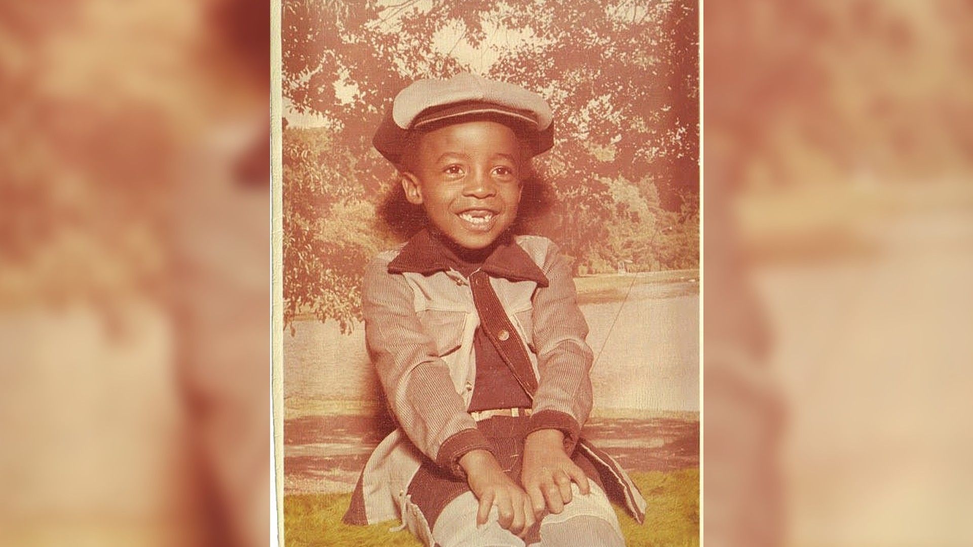 Chadwick Boseman as a child