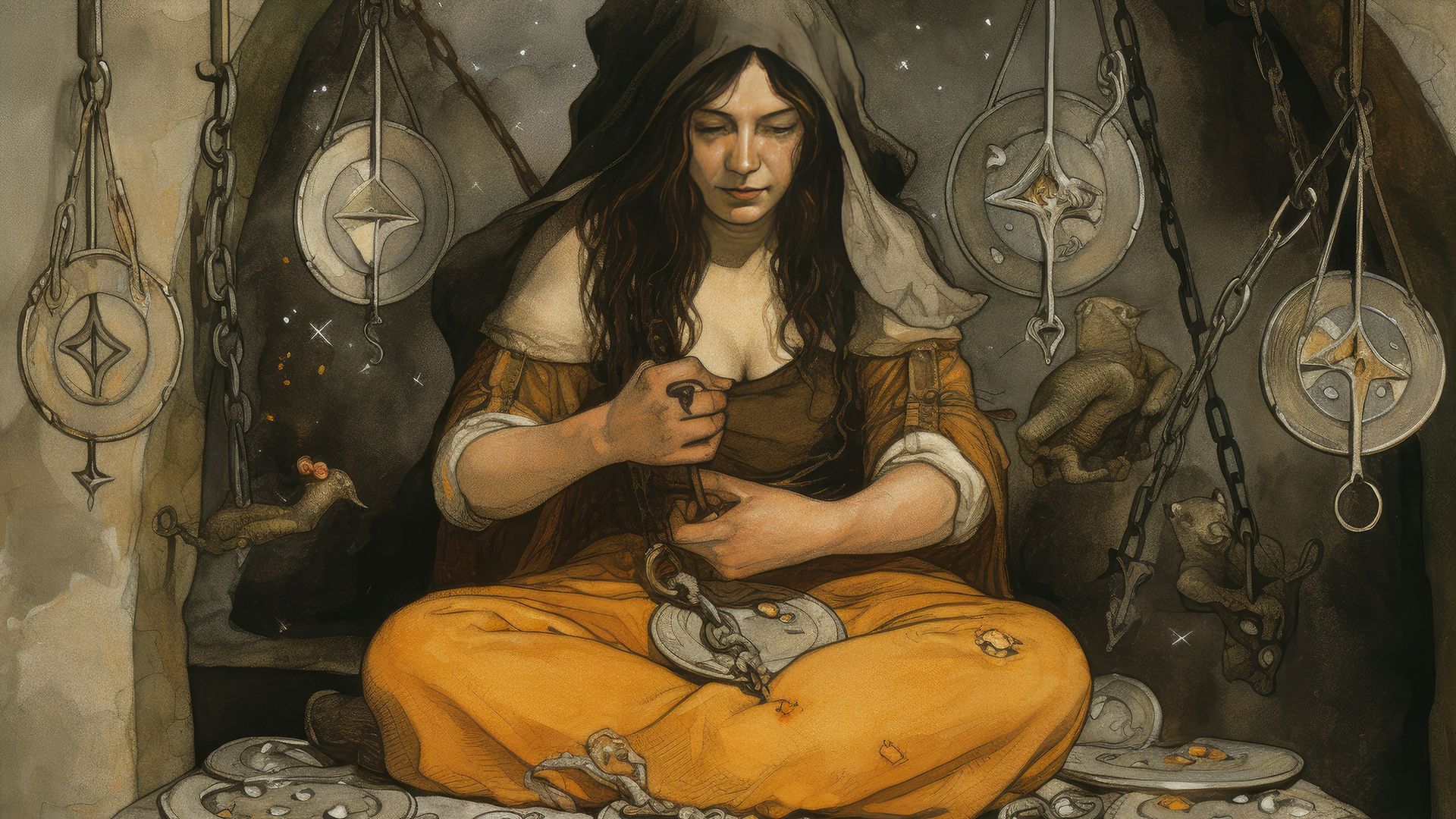 Not everything goes smoothly in a relationship, says the reversed Eight of Pentacles