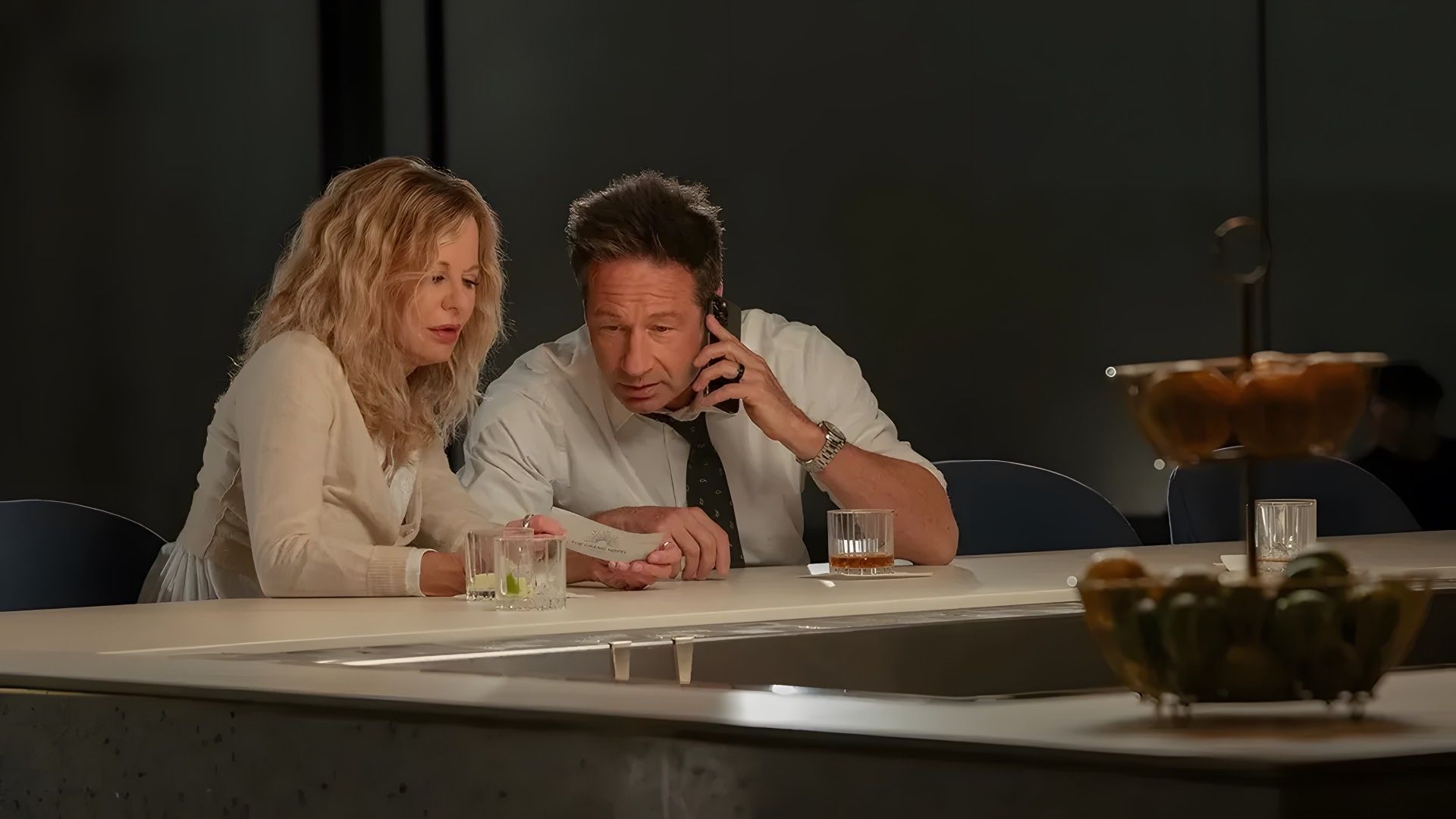 Meg Ryan and David Duchovny