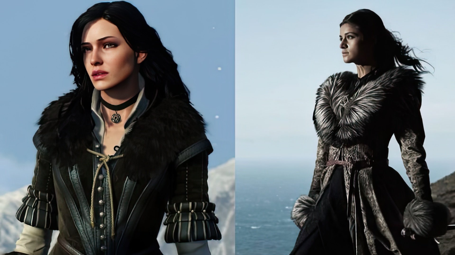 Yennefer in 'The Witcher' game and performed by Anya Chalotra