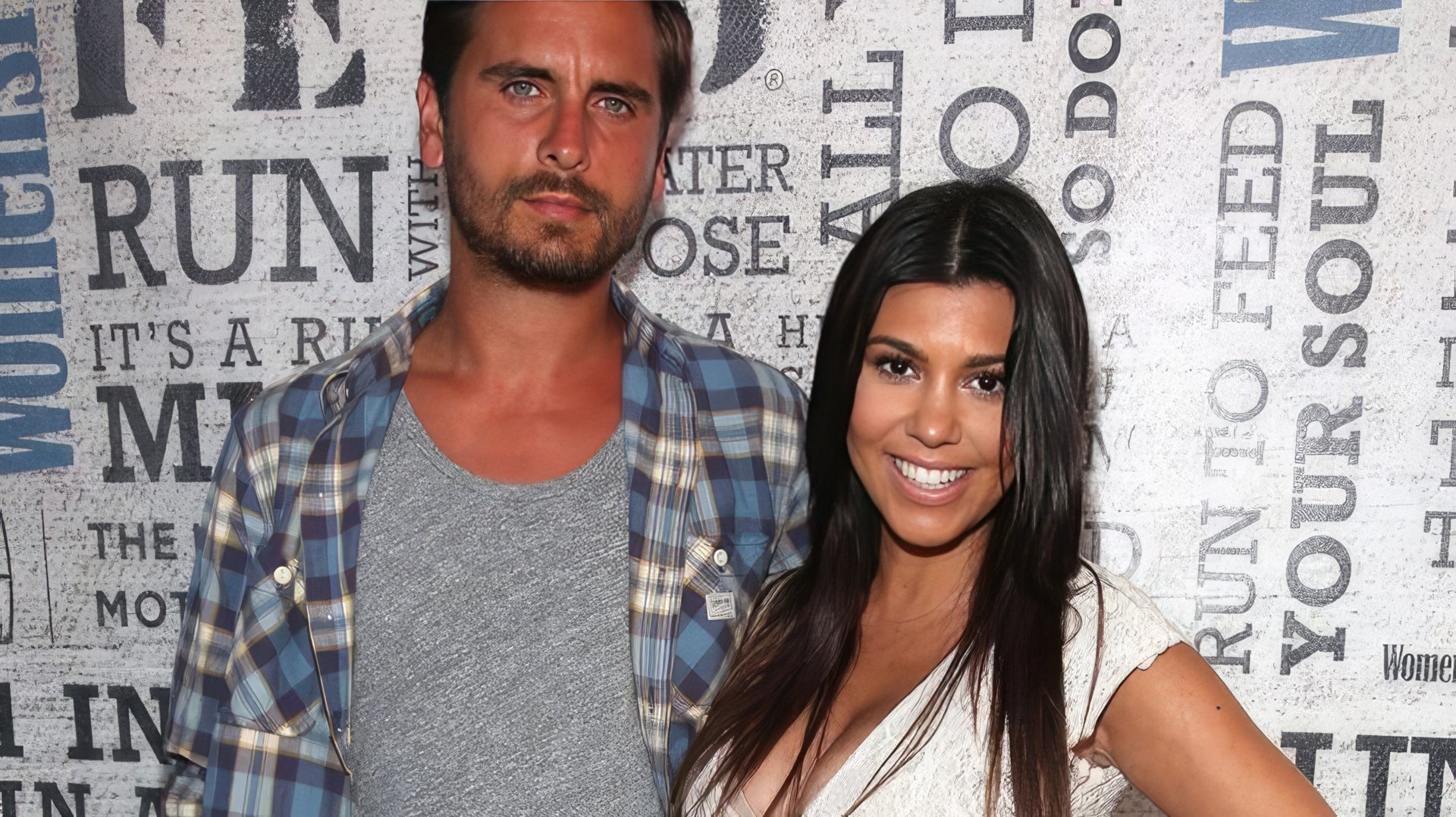 Kourtney and Scott Disick