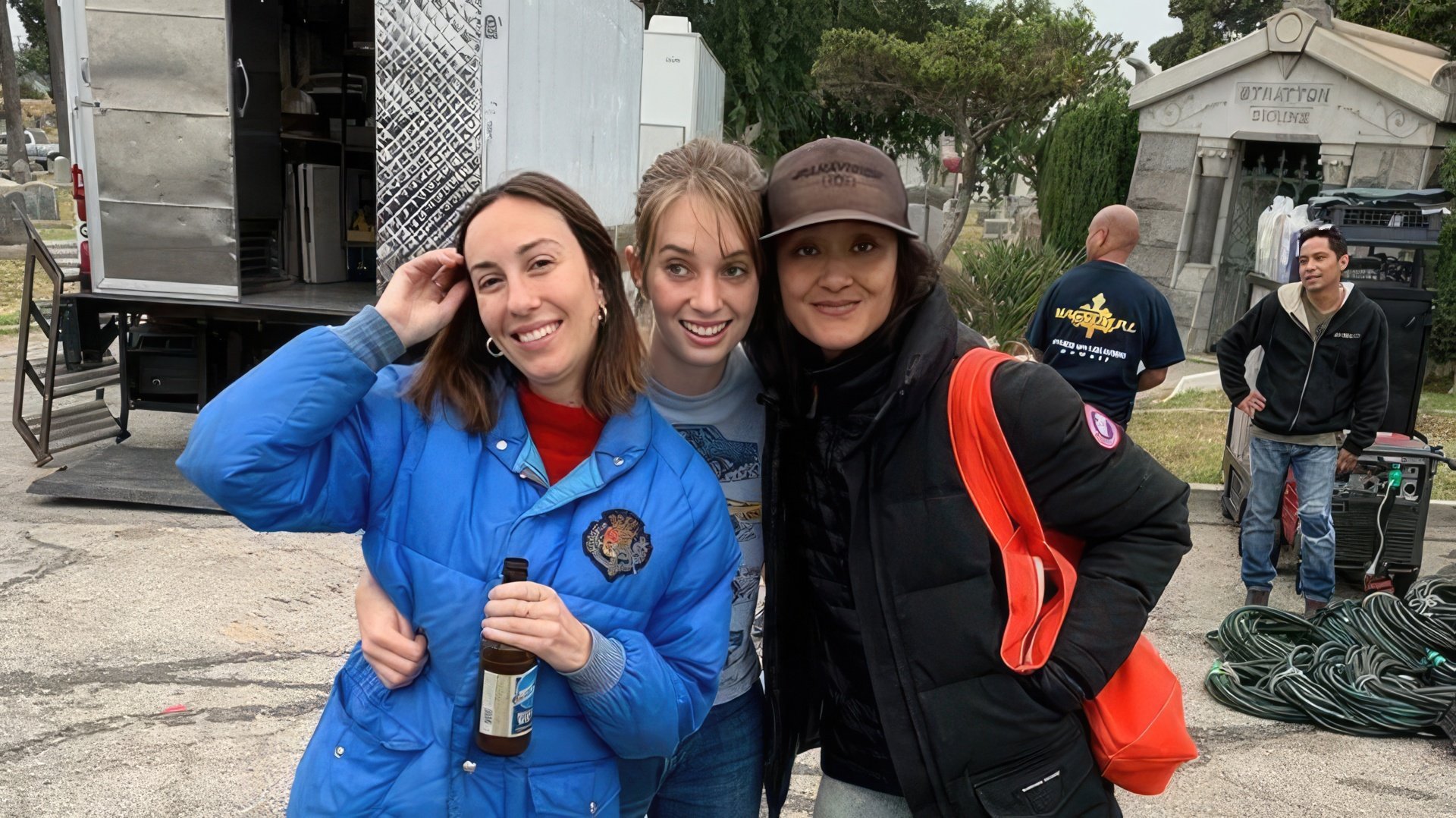 Maya Hawke on the Set of Mainstream