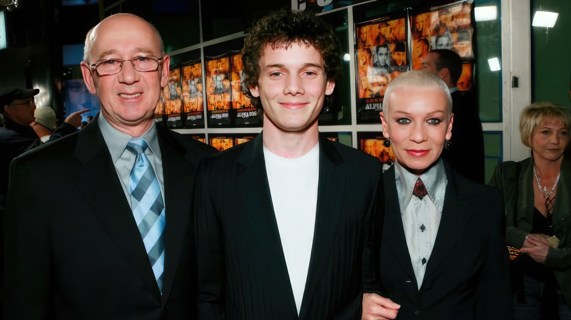 Anton Yelchin with his parents