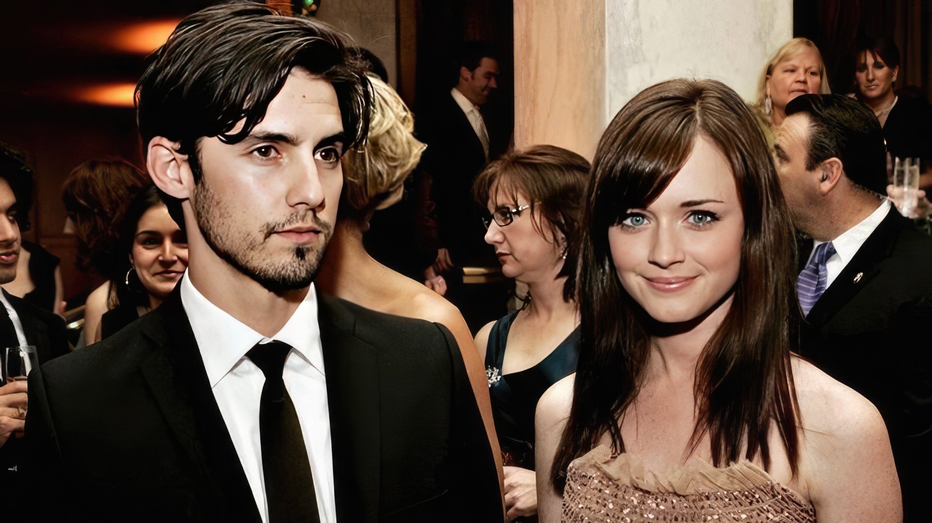 Alexis Bledel with Milo Ventimiglia