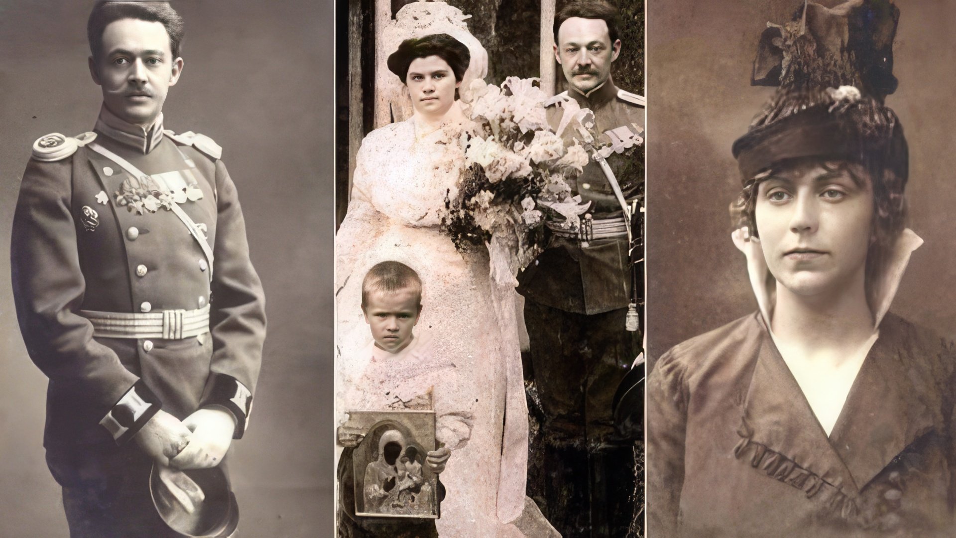Helen Mirren’s Russian ancestors – Pyotr Vasilievich Mironov, his wife and his sister Valentina