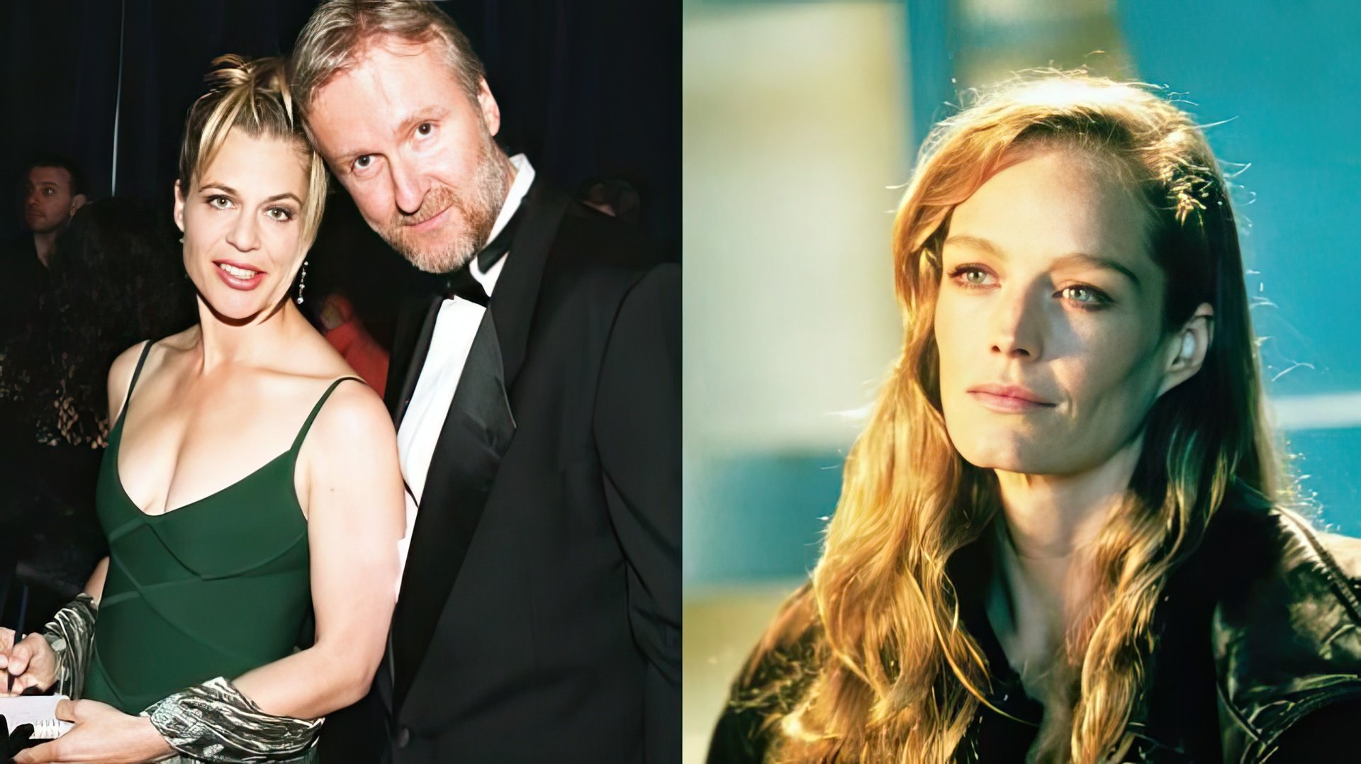 James Cameron left Linda for Suzy Amis (on the right)