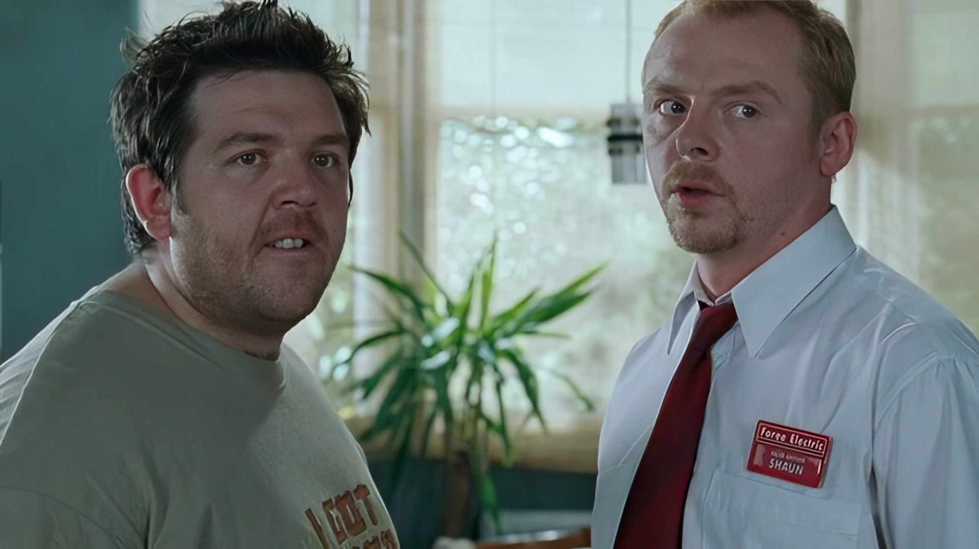 Nick and Simon in the movie "Shaun of the Dead"