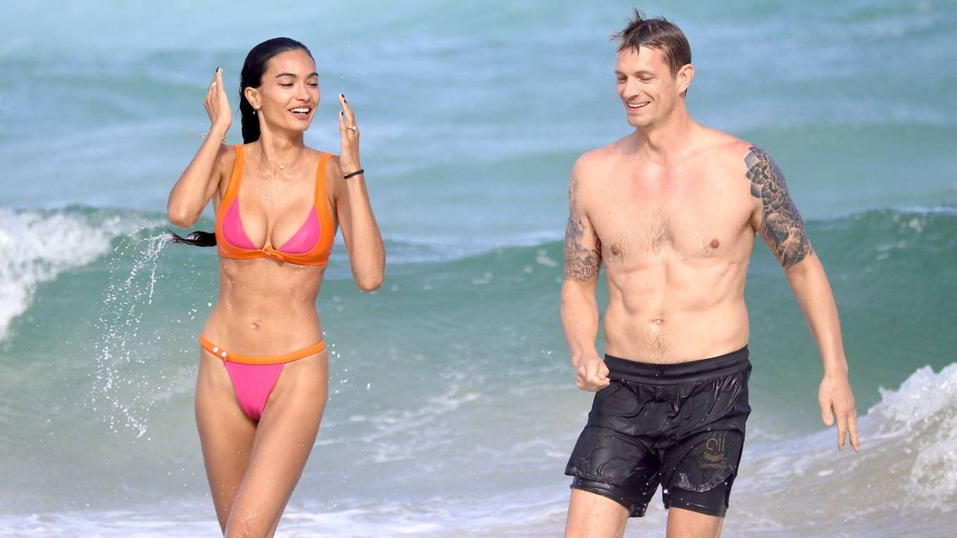 Joel Kinnaman and Kelly Gale