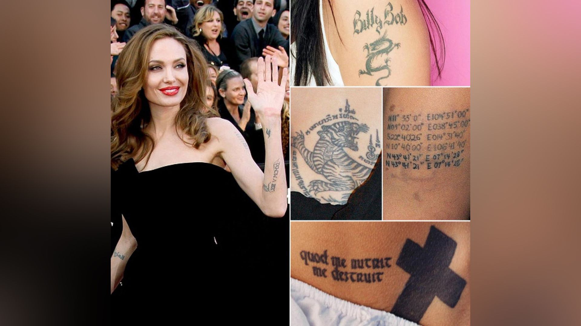 Angelina Jolie: Photo of tattoos