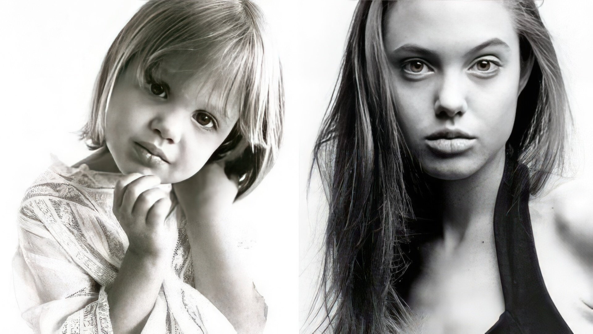 Angelina Jolie in childhood