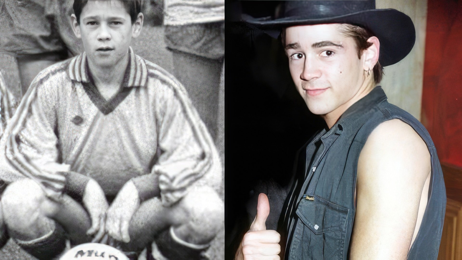 Childhood photos of Colin Farrell