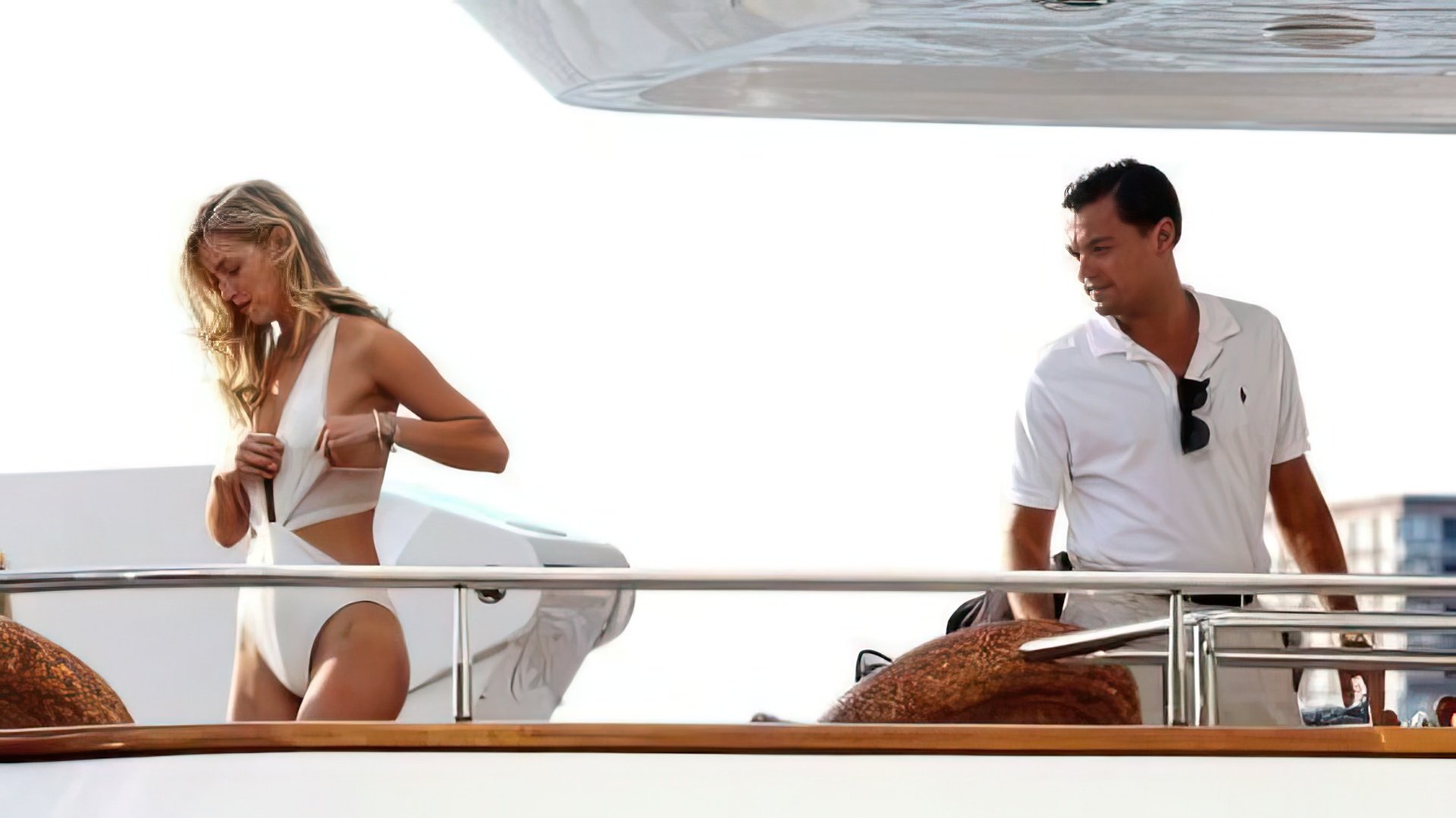 Dicapri and Robbie chilling on yacht together