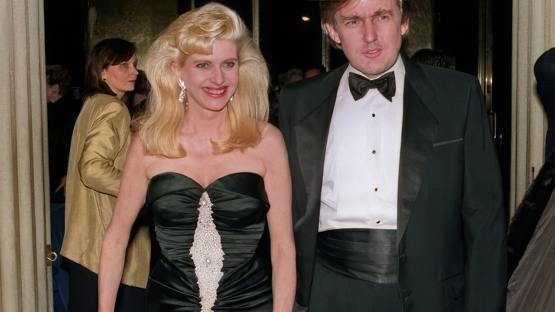 Donald Trump with his first wife Ivana