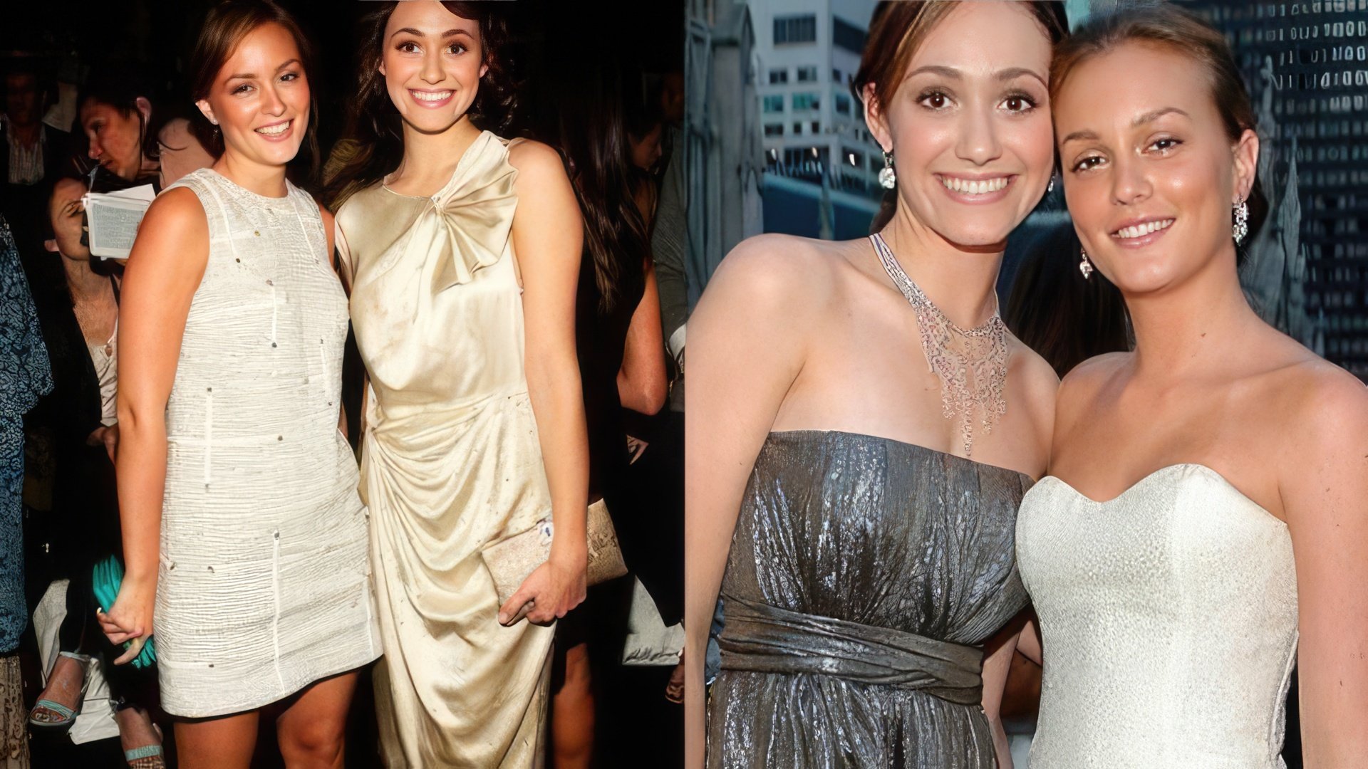 Emmy Rossum and Leighton Meester