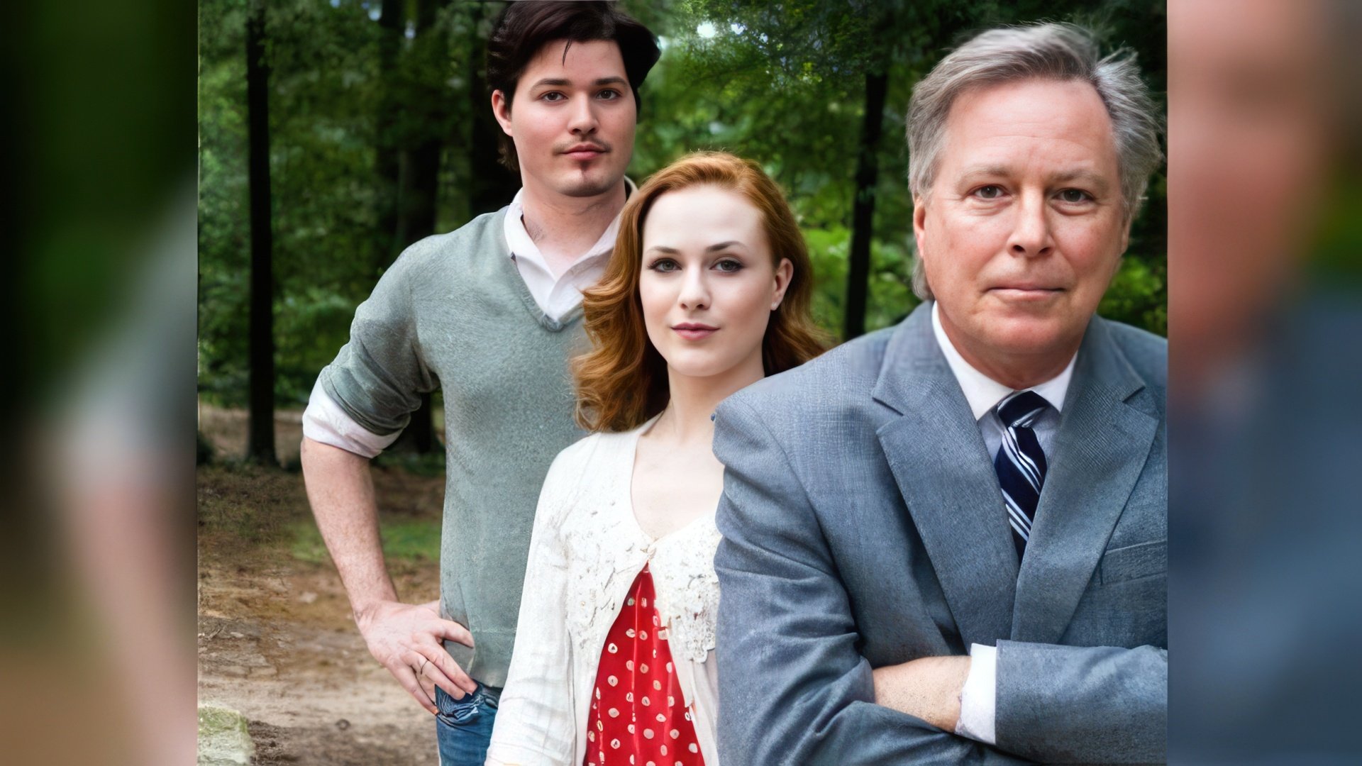 Evan Rachel Wood with her father and brother Ira