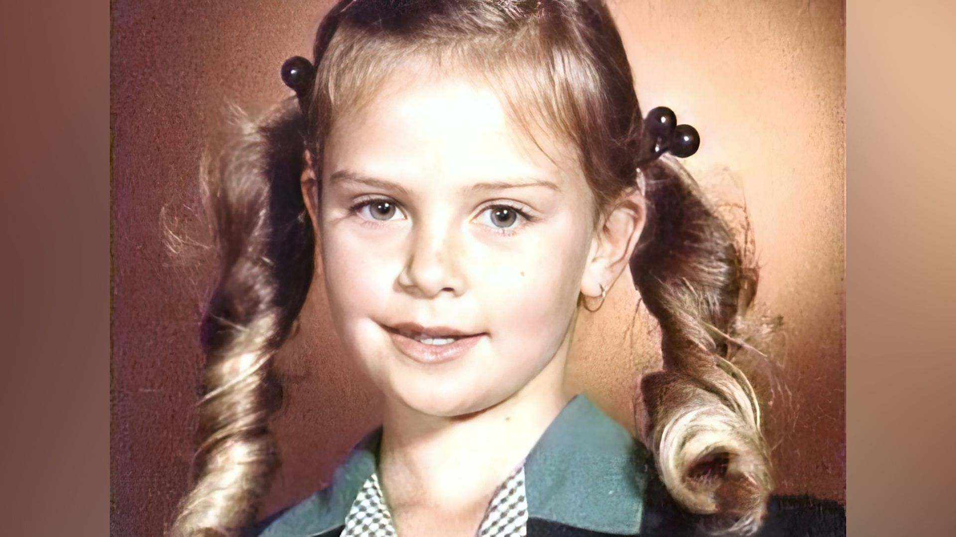 Charlize Theron in her childhood