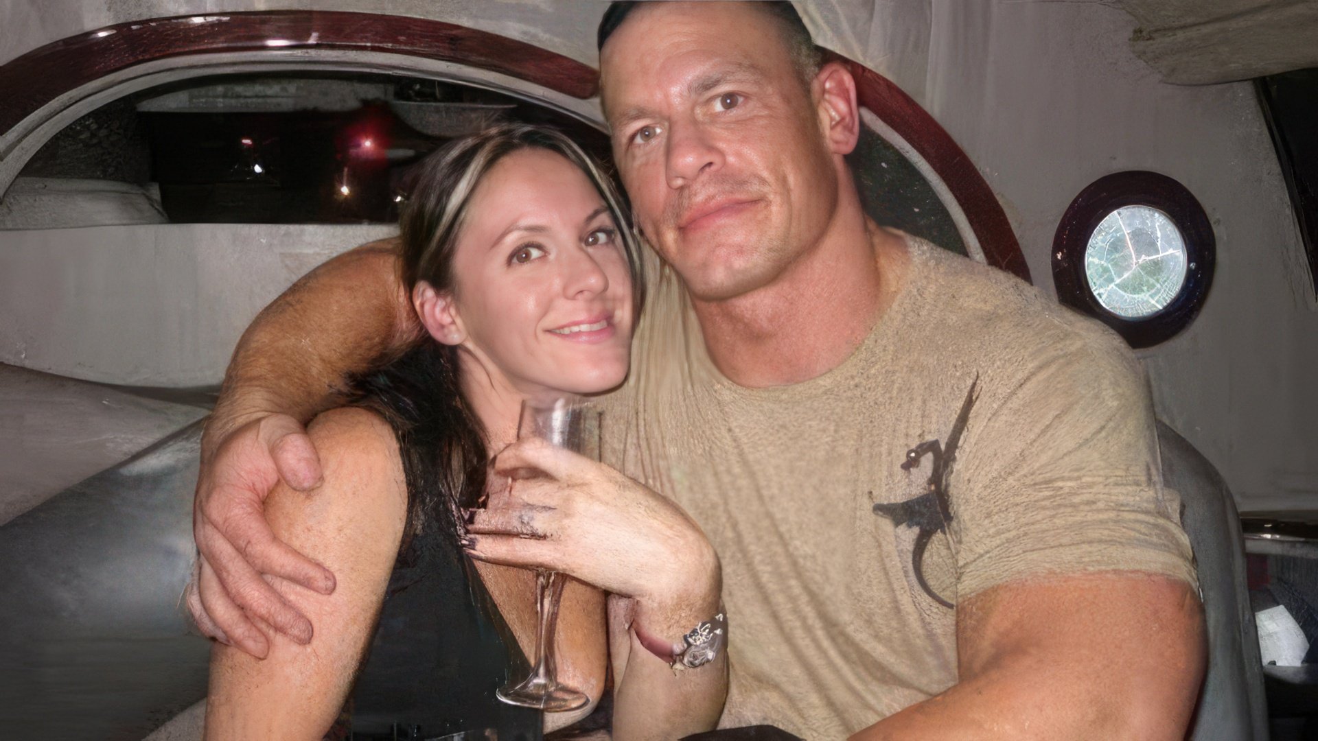 John Cena and Elizabeth Huberdeau