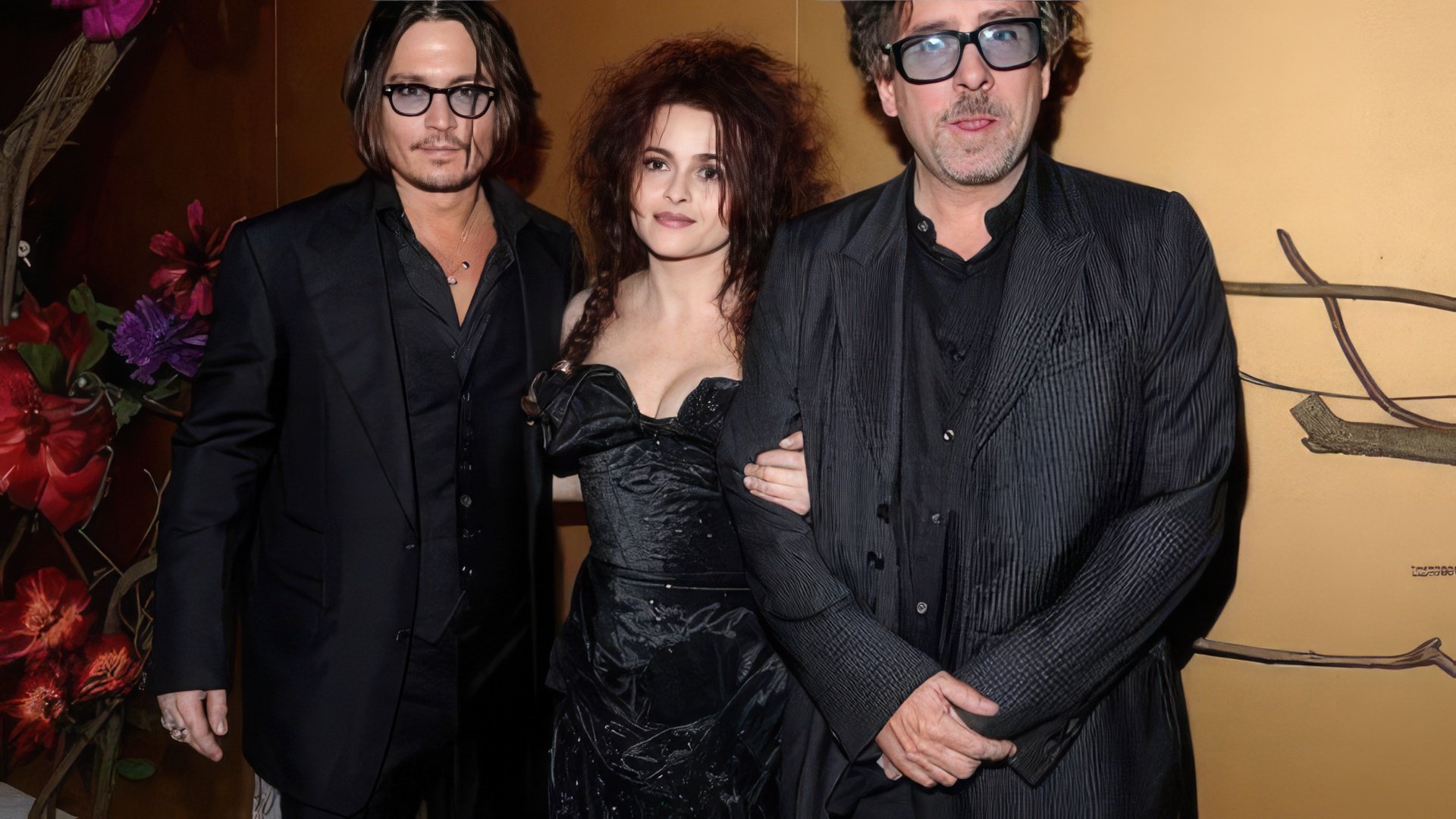 Johnny Depp, Tim Barton and Helena Bonham Carter
