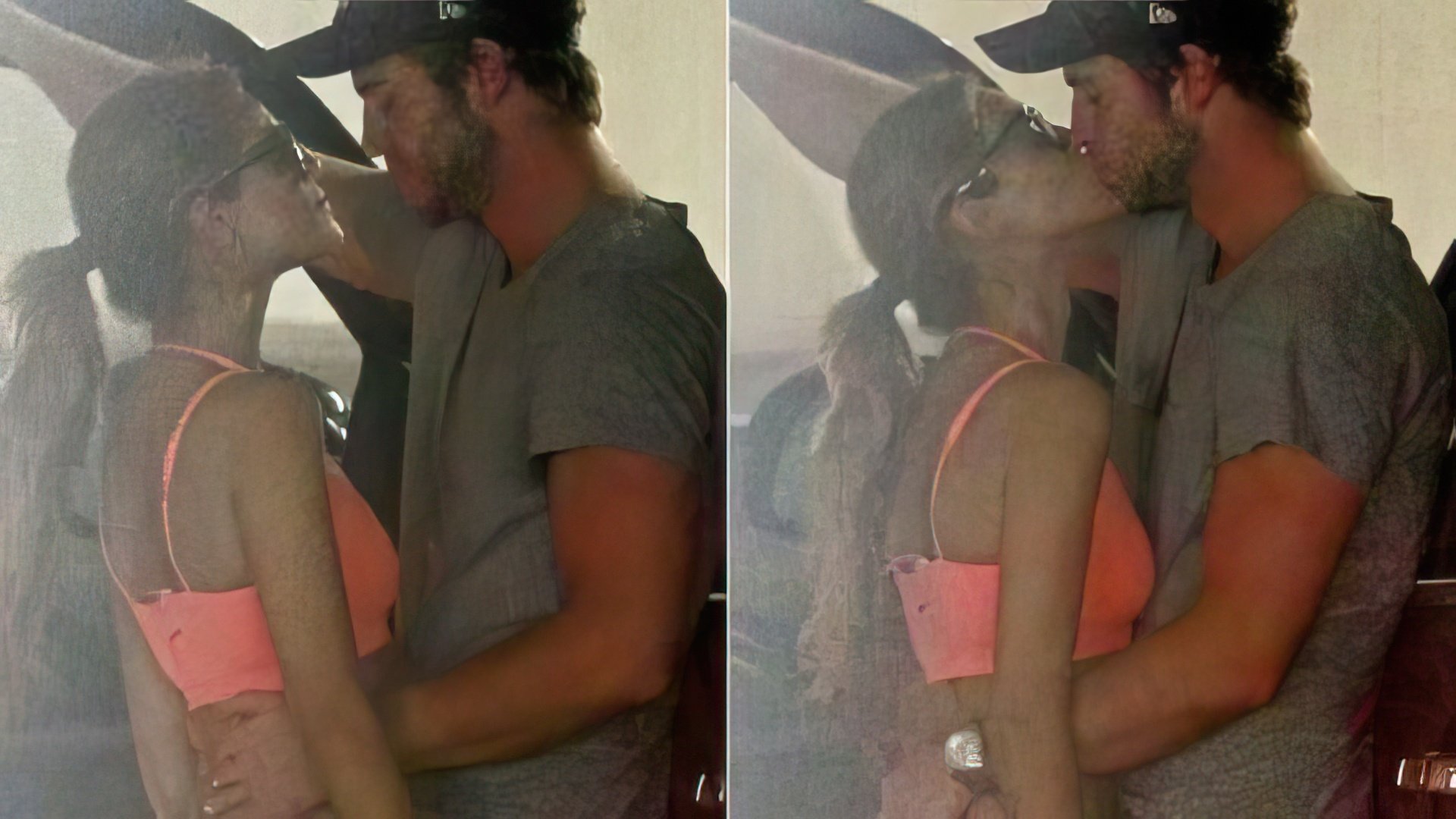 Liam Hemsworth and Eiza González’s Kiss