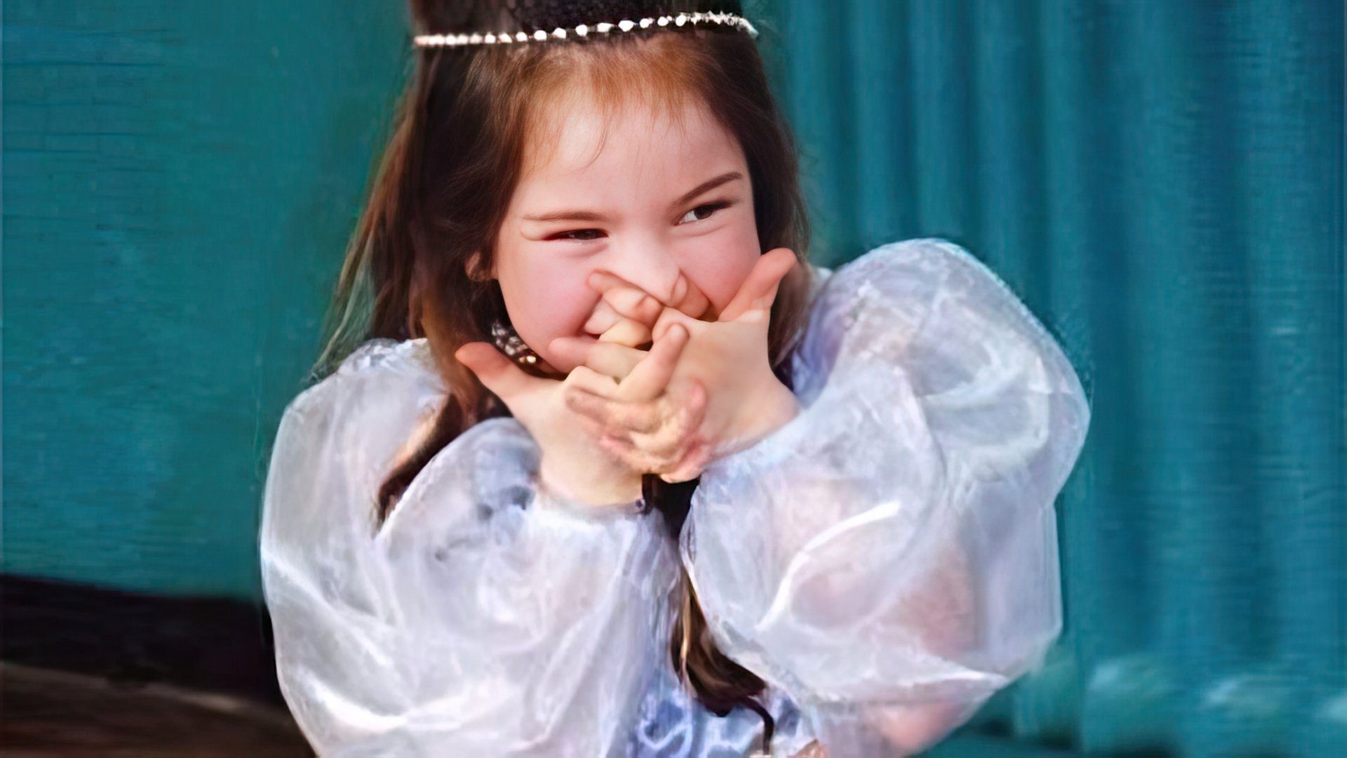 Lily James in childhood