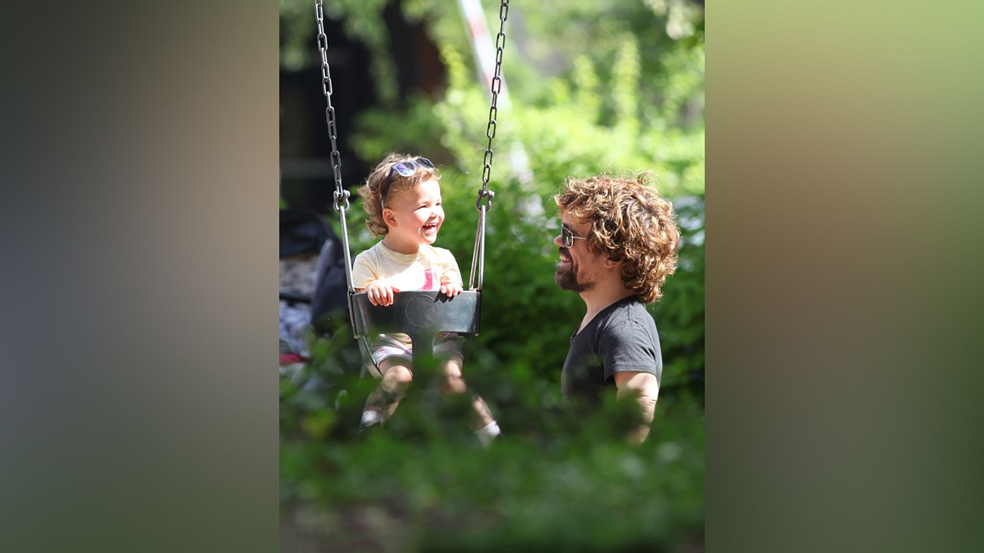 Peter Dinklage with his daughter Zelig