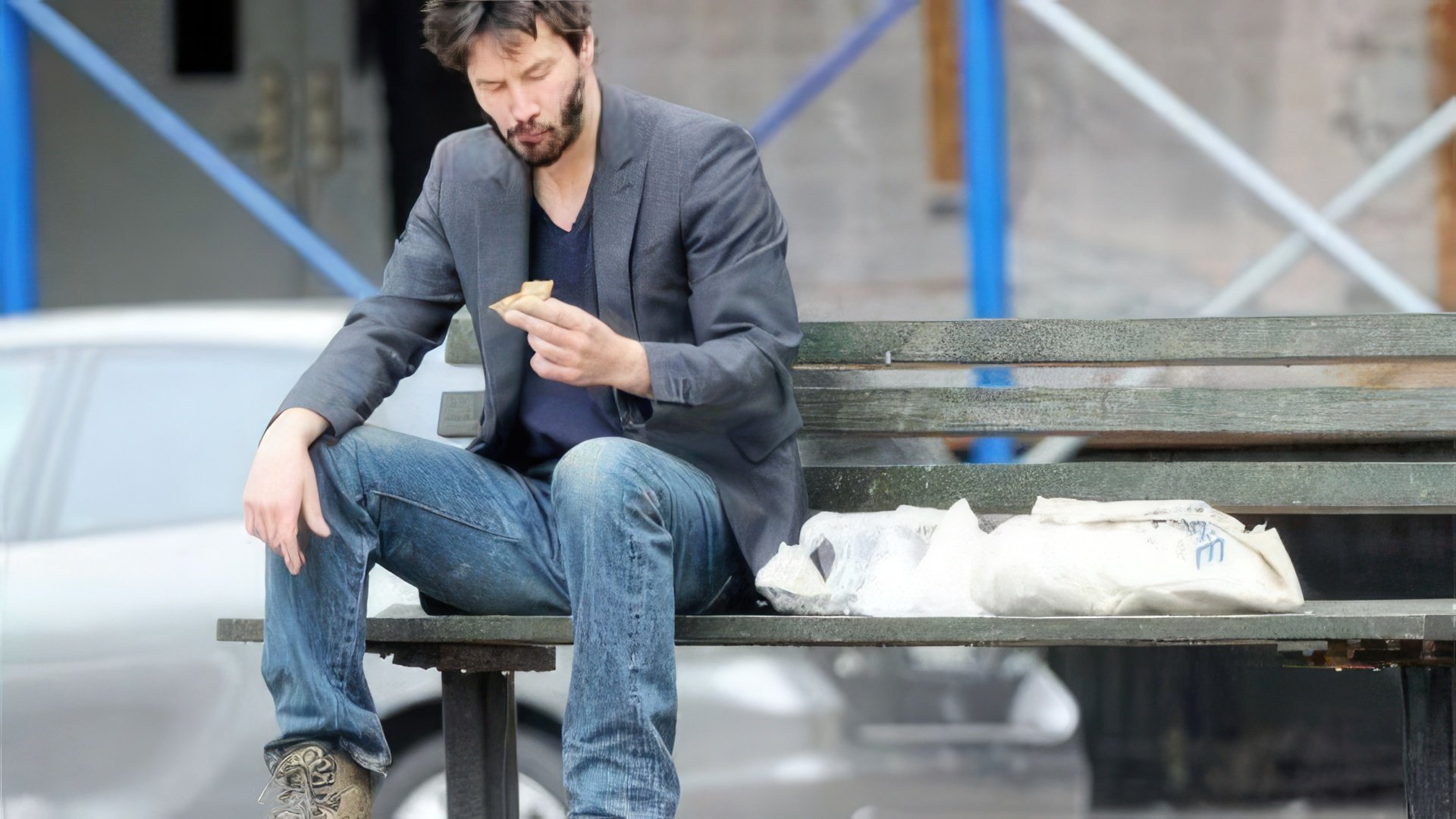 Picture that started the “Sad Keanu” meme