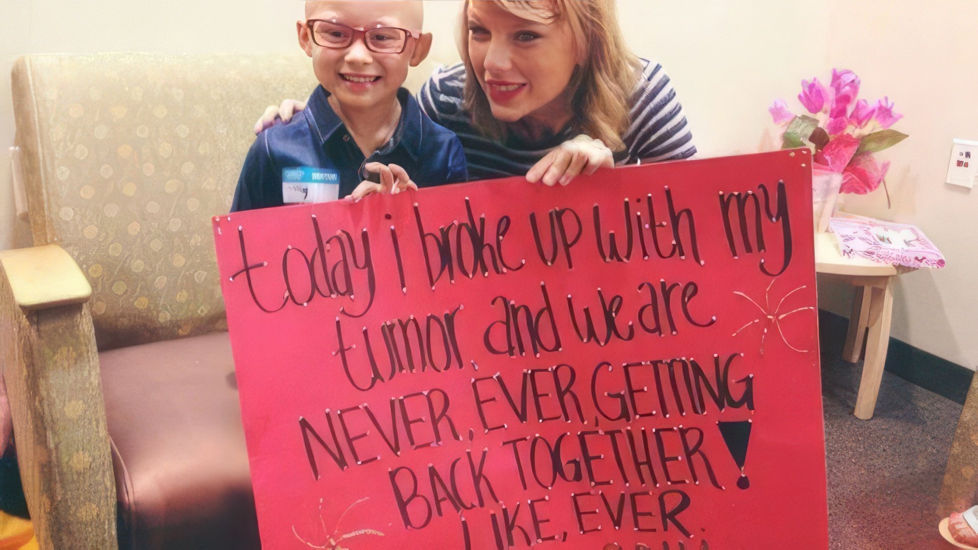 Taylor Swift is engaged in charity and helps sick children