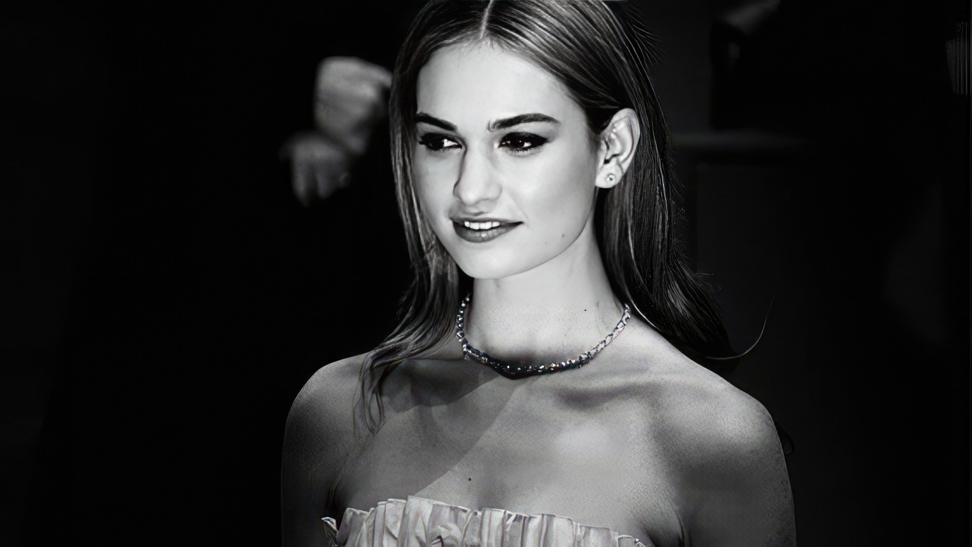 The actress Lily James