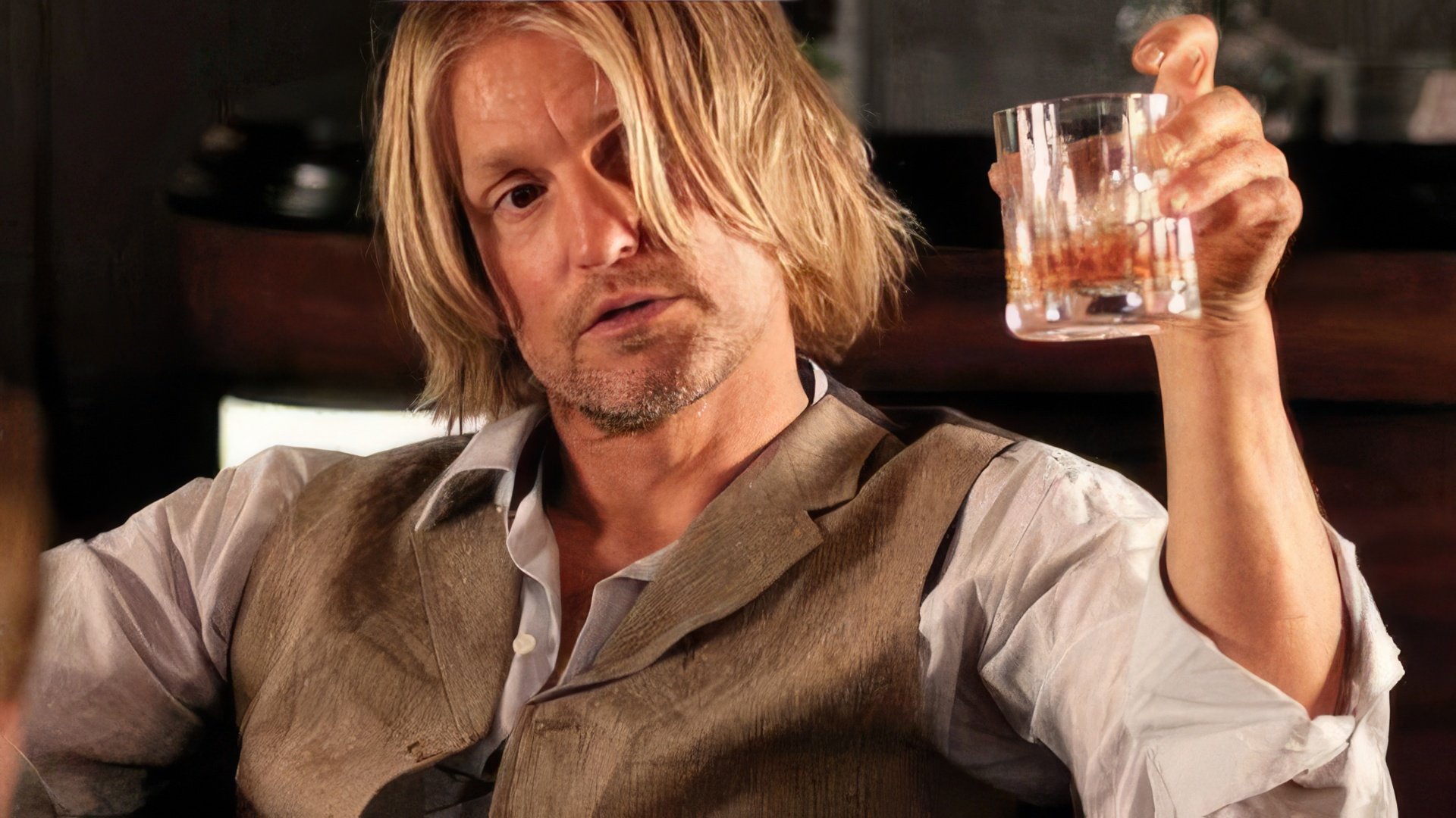 The Hunger Games: Woody Harrelson portrayed Haymitch Abernathy