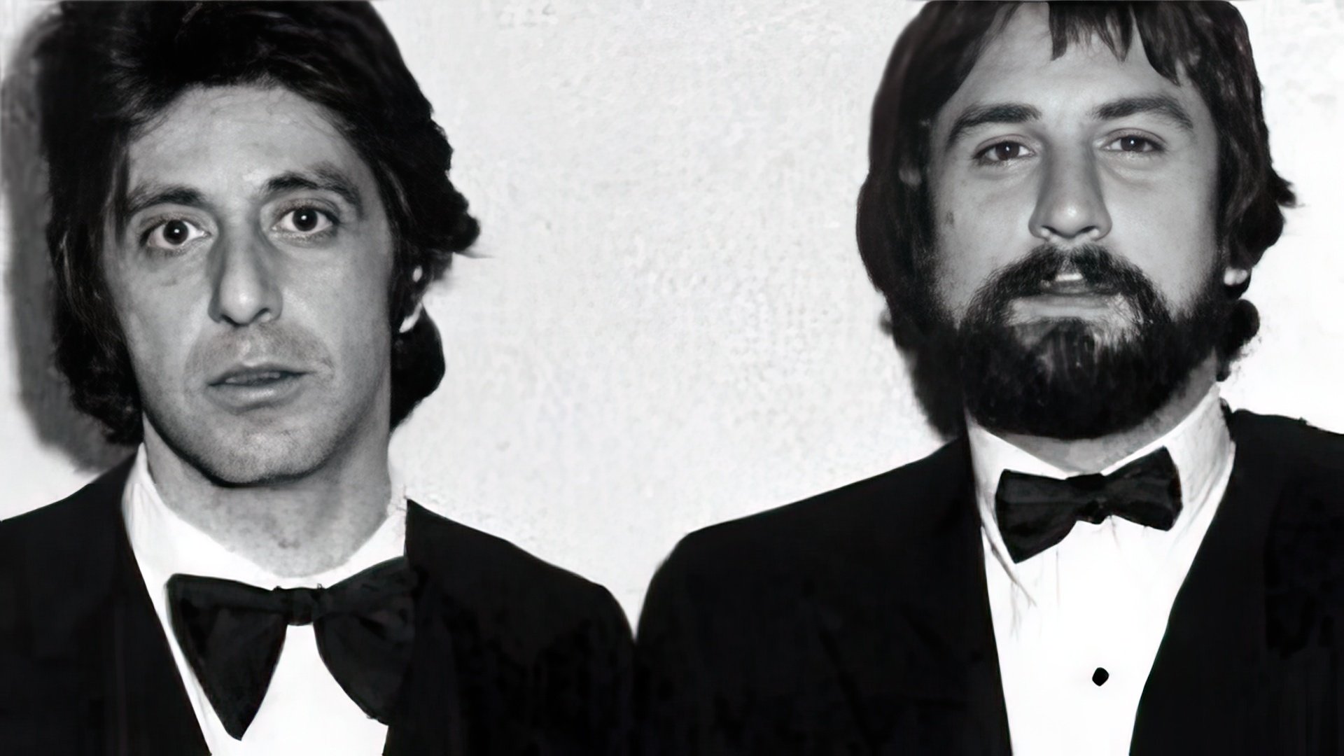 Young Al Pacino and Robert De Niro, 1974