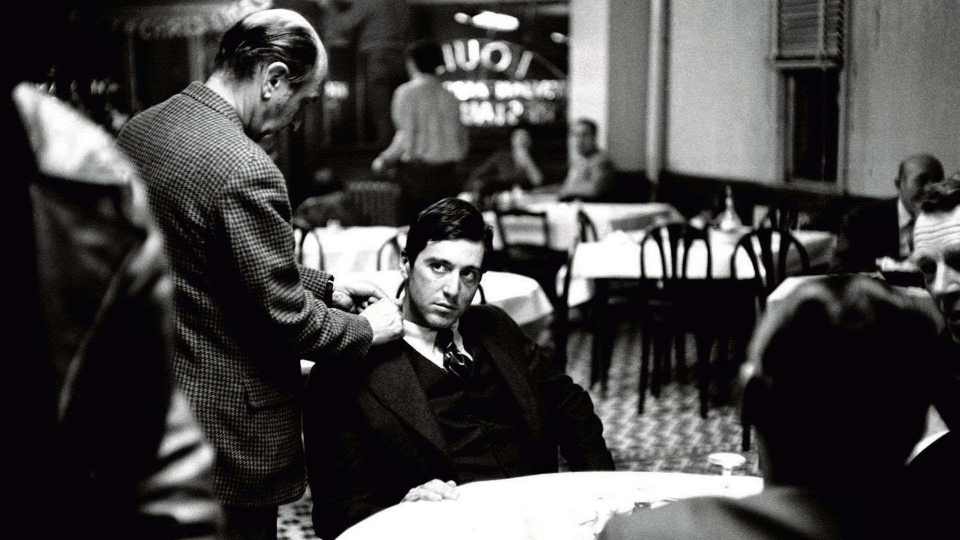 Al Pacino on the set of “The Godfather”