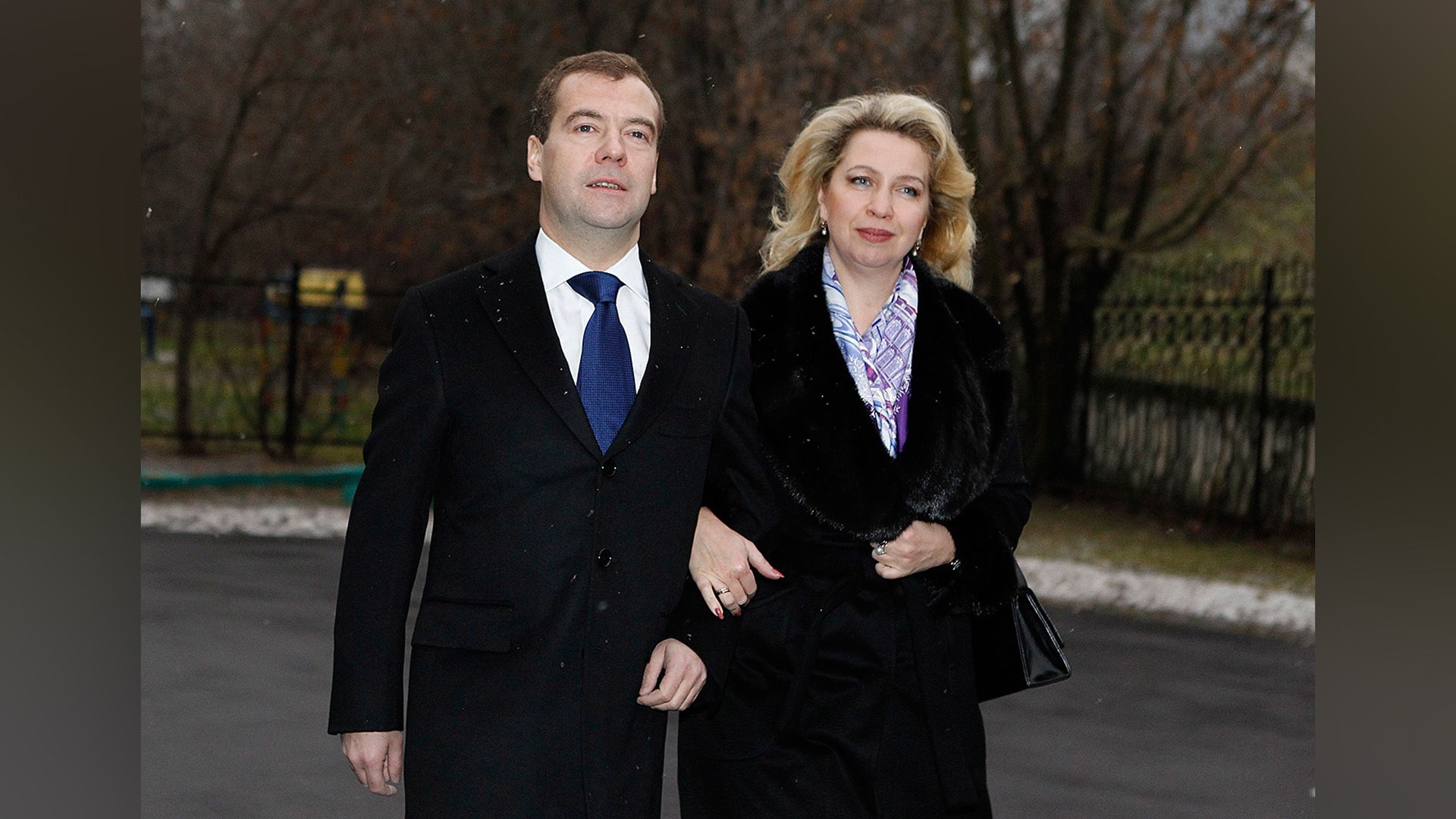 Dmitry Medvedev and his wife