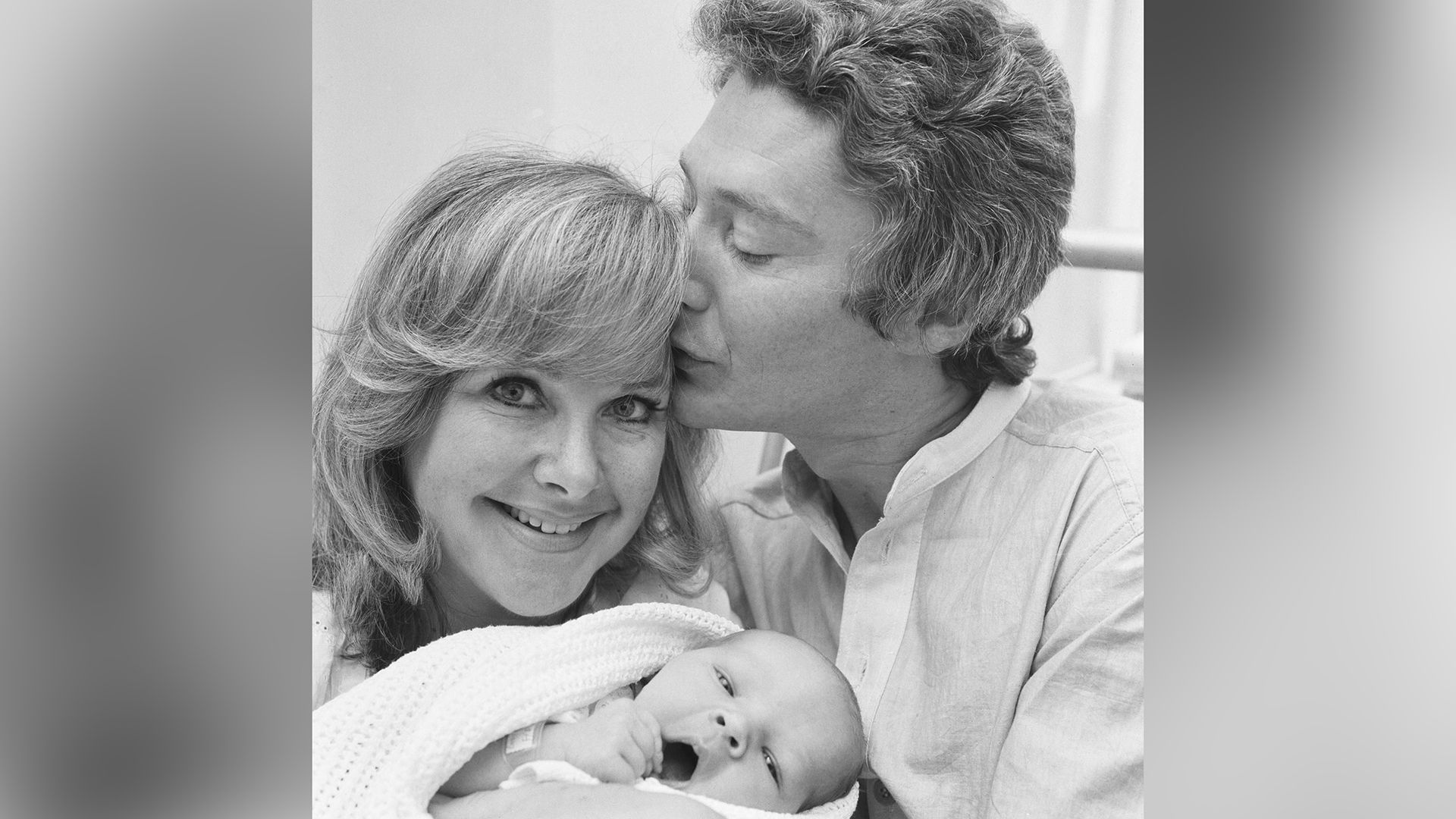 Newborn Benedict Cumberbatch with his parents